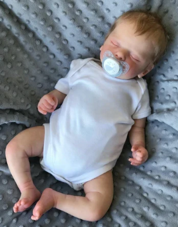 Sam Finished Reborn Doll - Realistic Baby Girl with 3D Skin and Visible Veins -