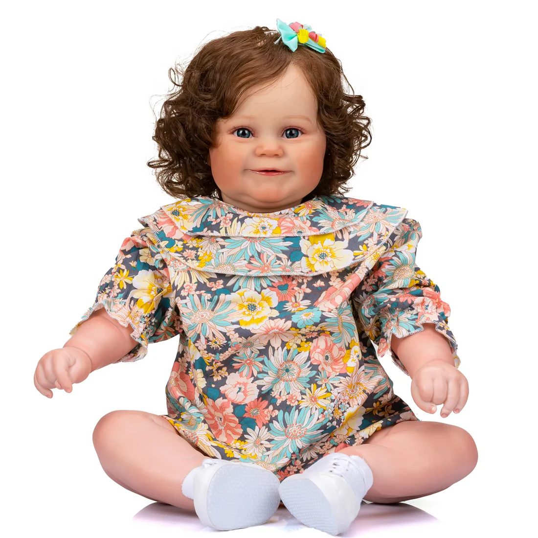 Maddie Reborn Girl Toddler Doll - 24-Inch Lifelike Playmate with Real Hair and Active Limbs