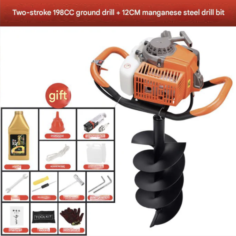 Gas Powered Earth Auger