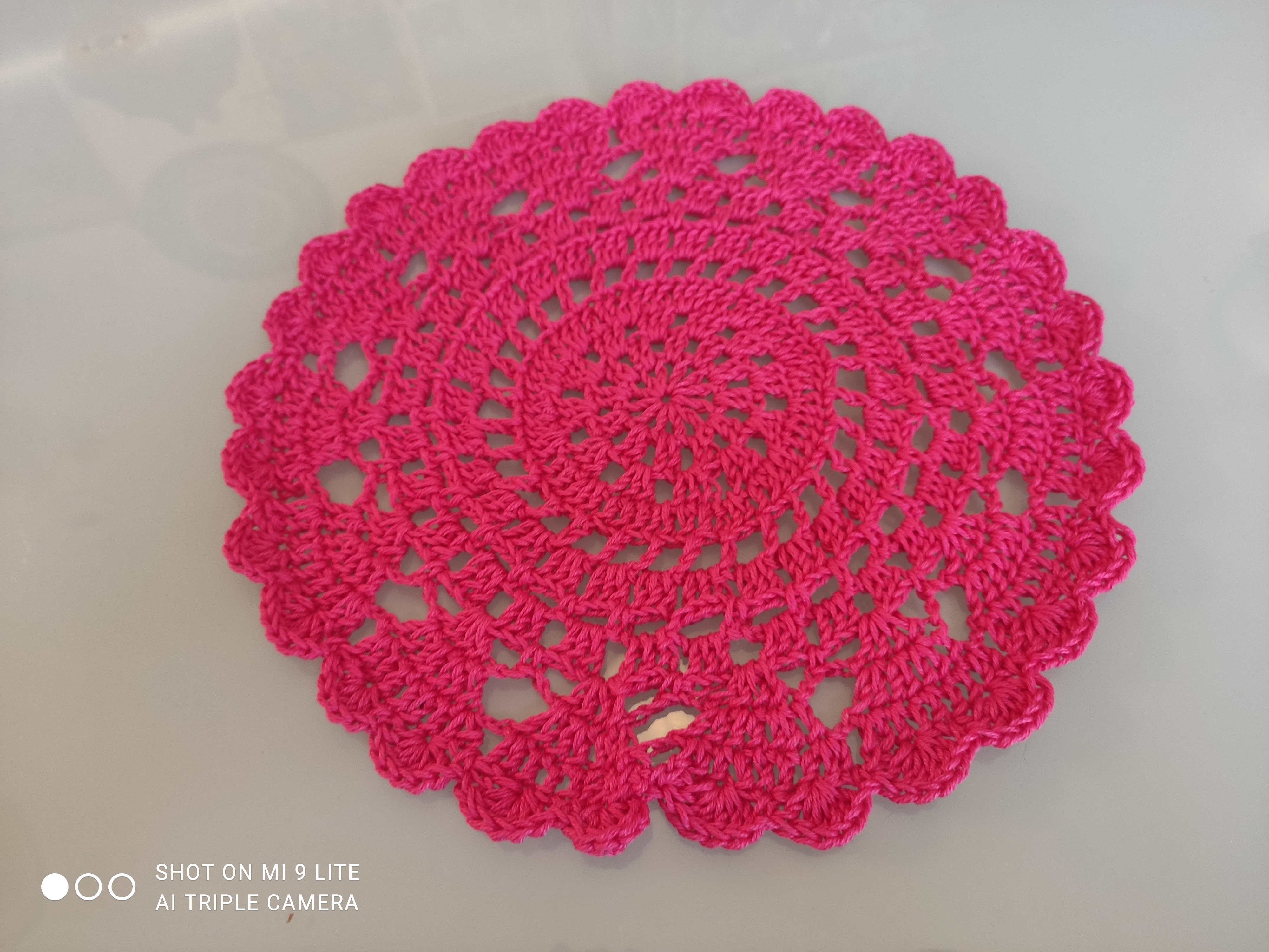 Napperon avec les petits coeurs 