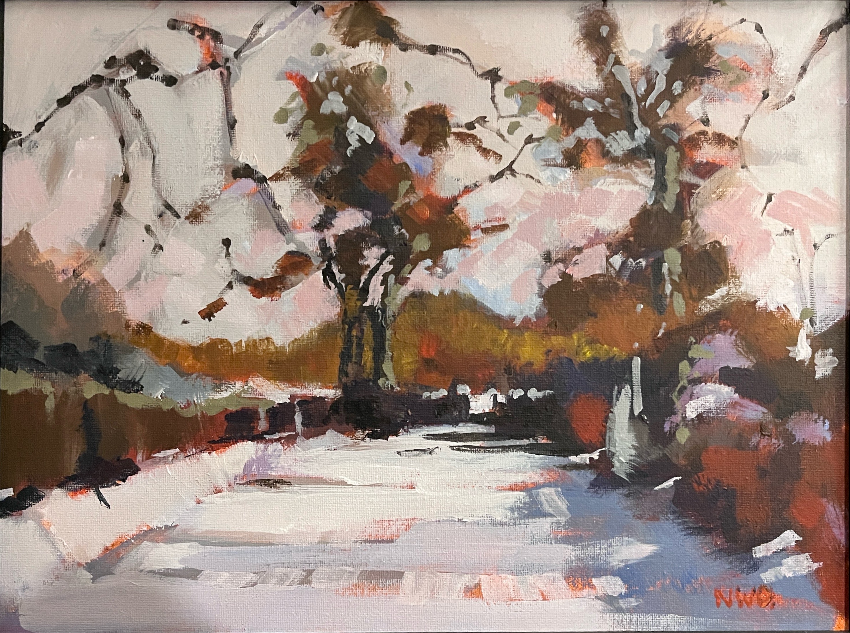 'Wintery Lane' Howardian Hills N. Yorkshire