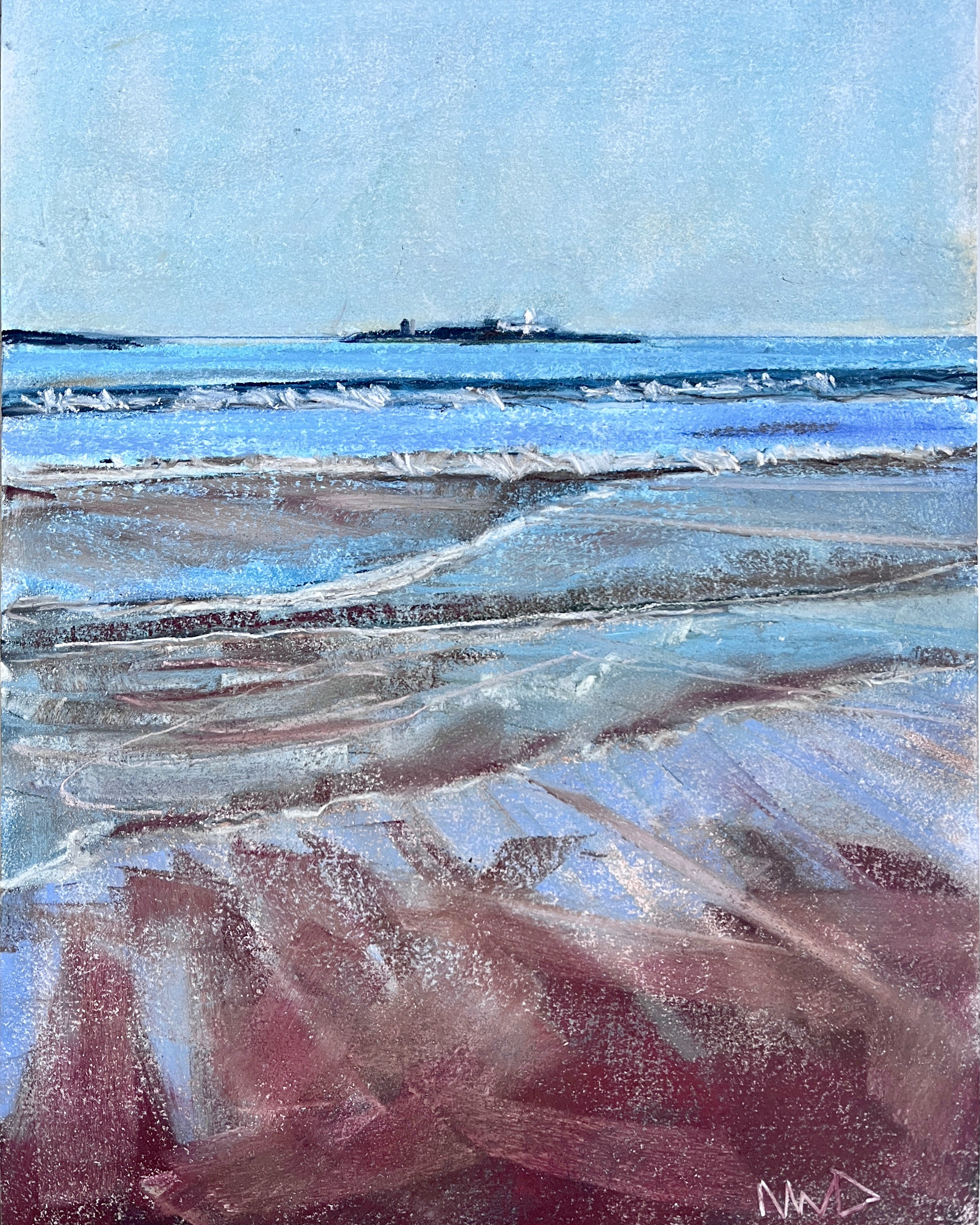 'Across to the Islands' Bamburgh Beach Northumberland
