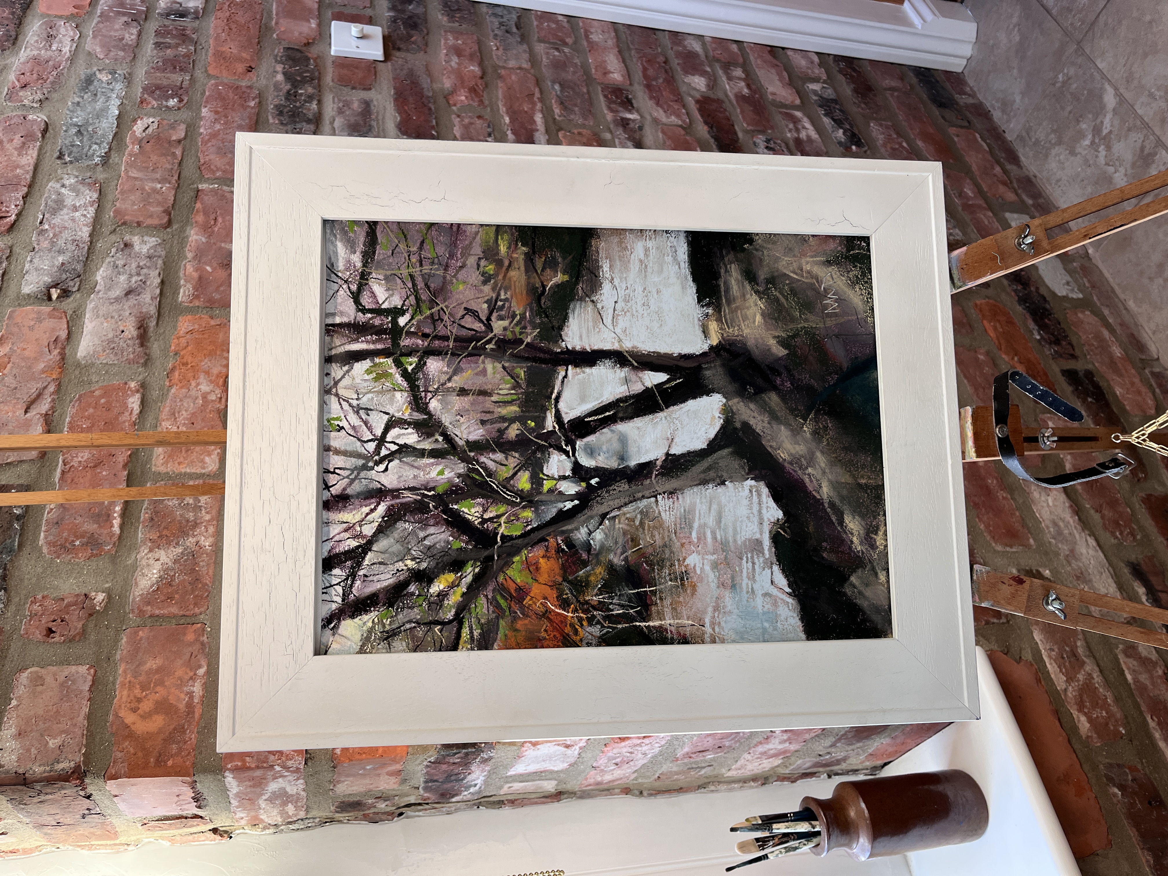 'The River Bank in Autumn' Duncombe Park N. Yorkshire