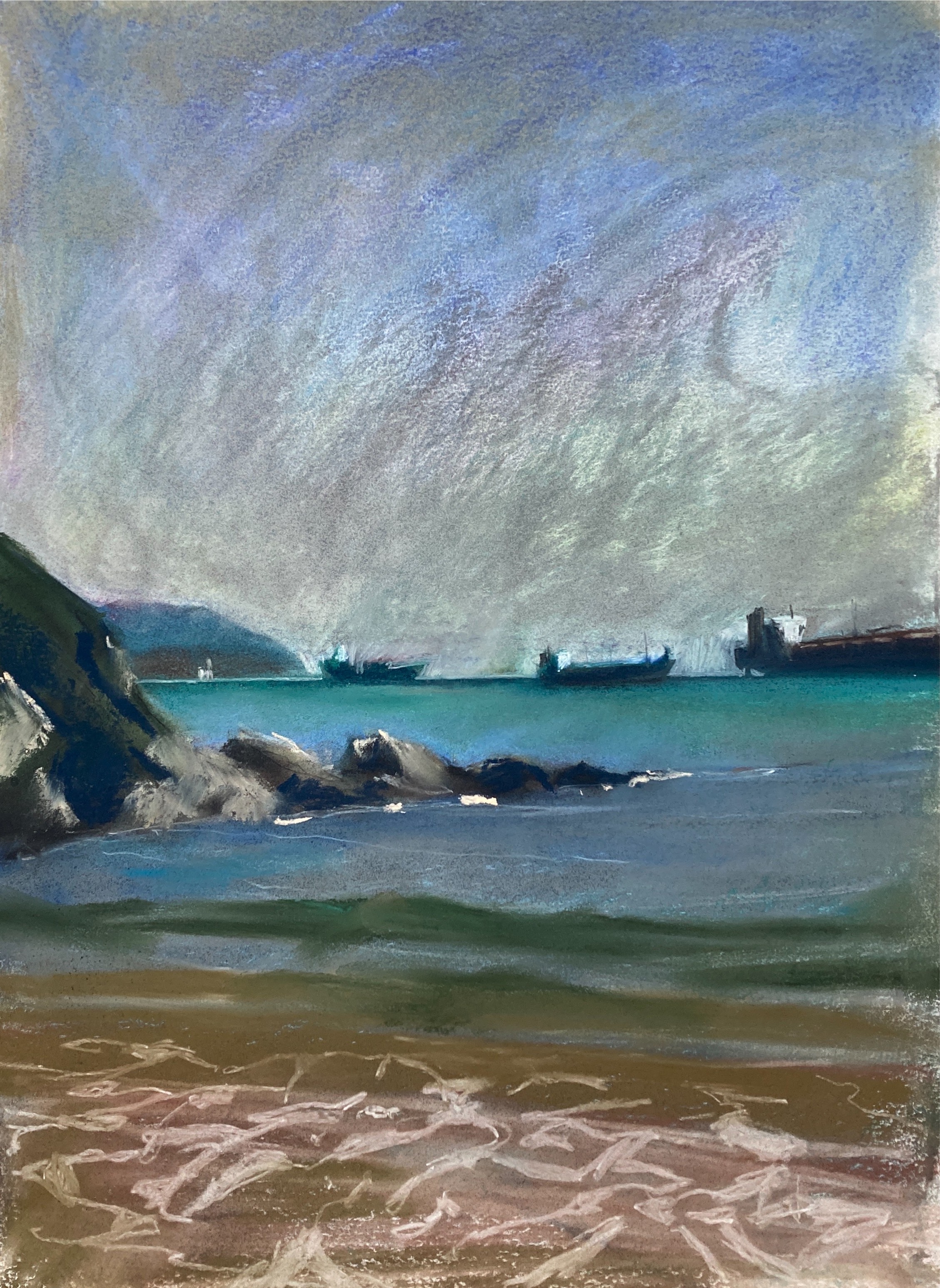 'Sheltered Anchorage' Maenporth Beach Cornwall
