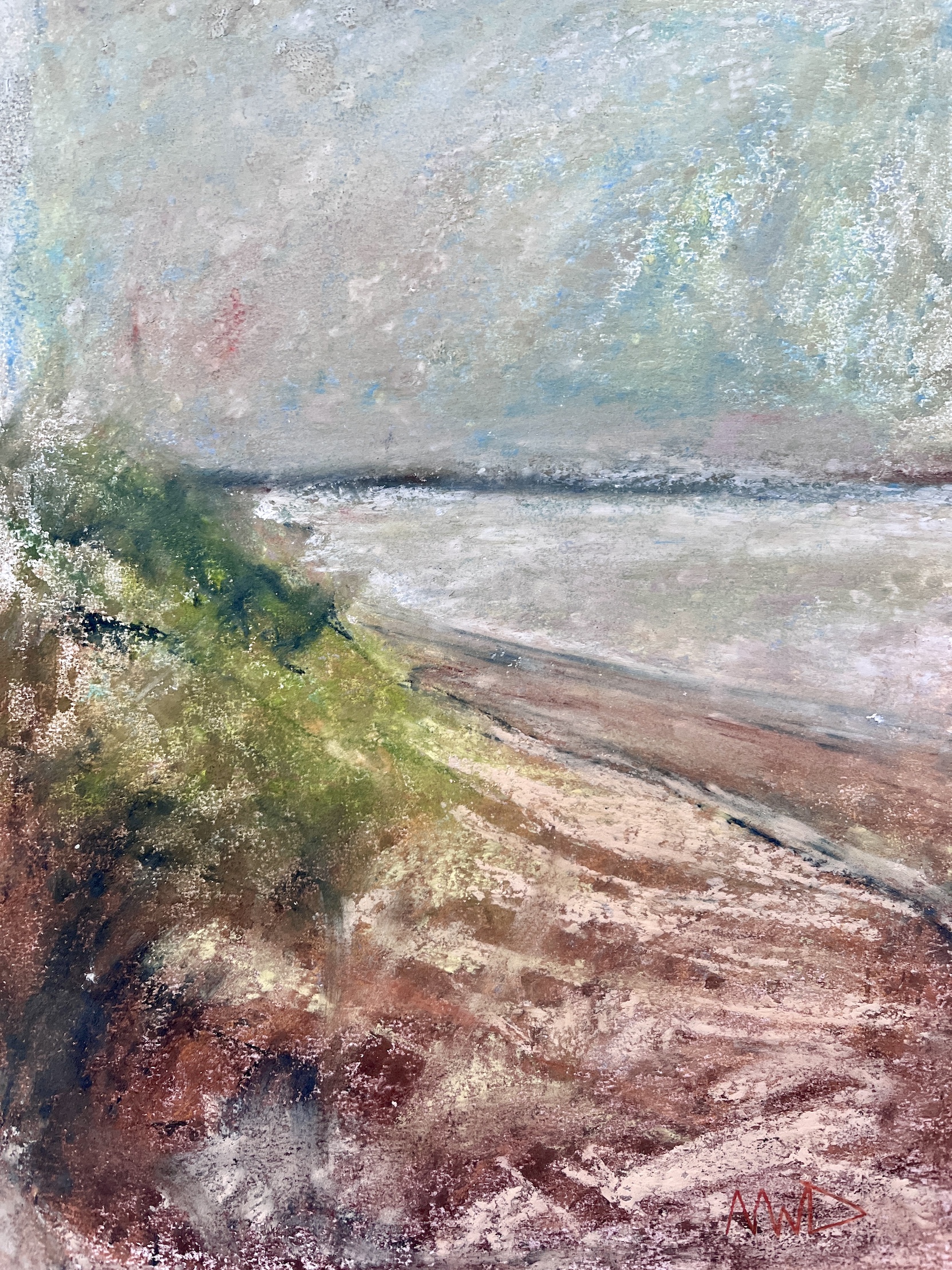 'Rain at the Beach' Druridge Bay Northumberland