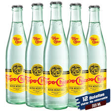 Topo Chico Agua Mineral vidrio 355ml 24pz