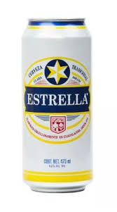 Cerveza Estrella laton 473ml 24ml