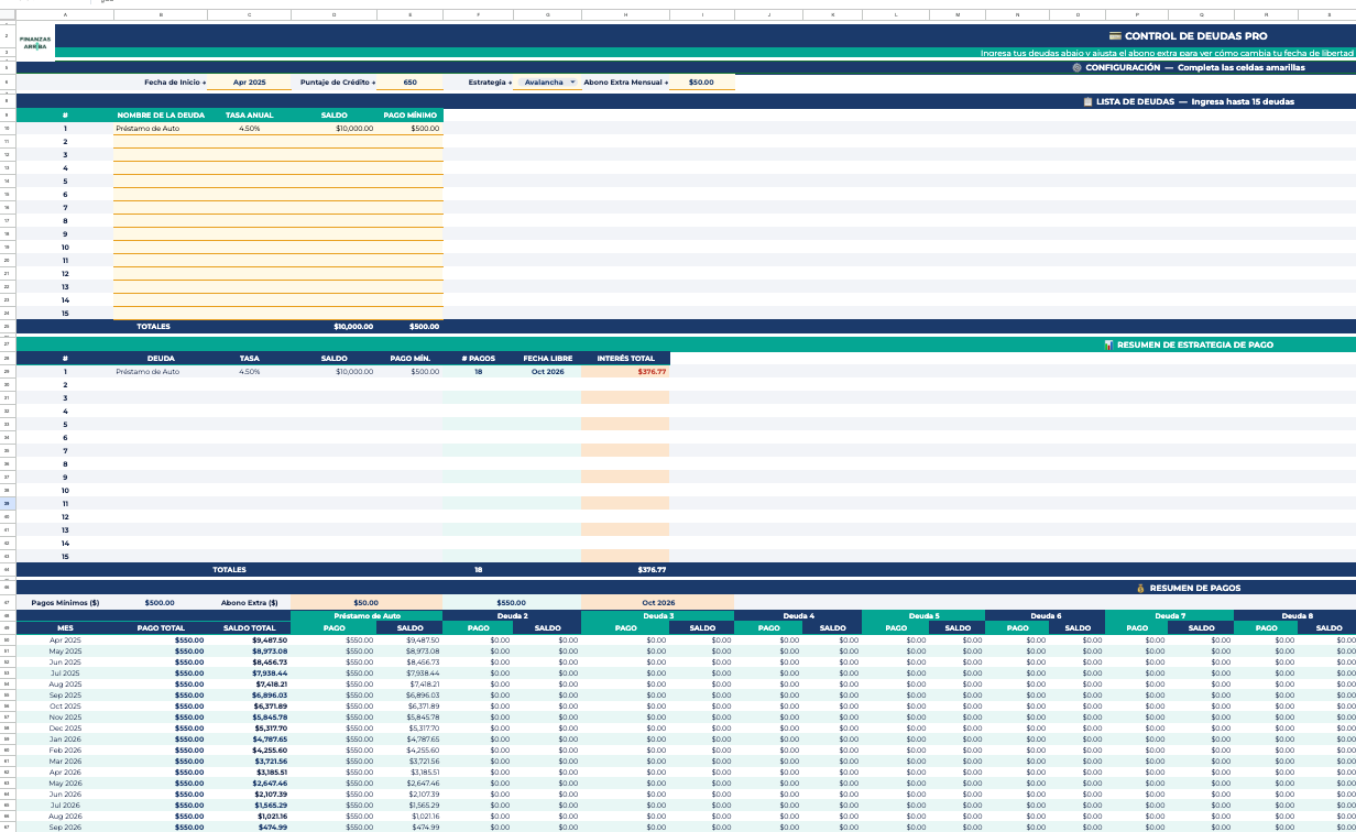 Organiza tu dinero en minutos, sin estrés ni complicaciones