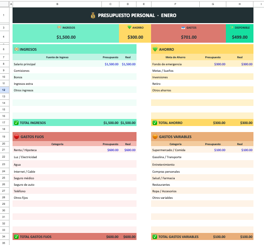 Organiza tu dinero en minutos, sin estrés ni complicaciones