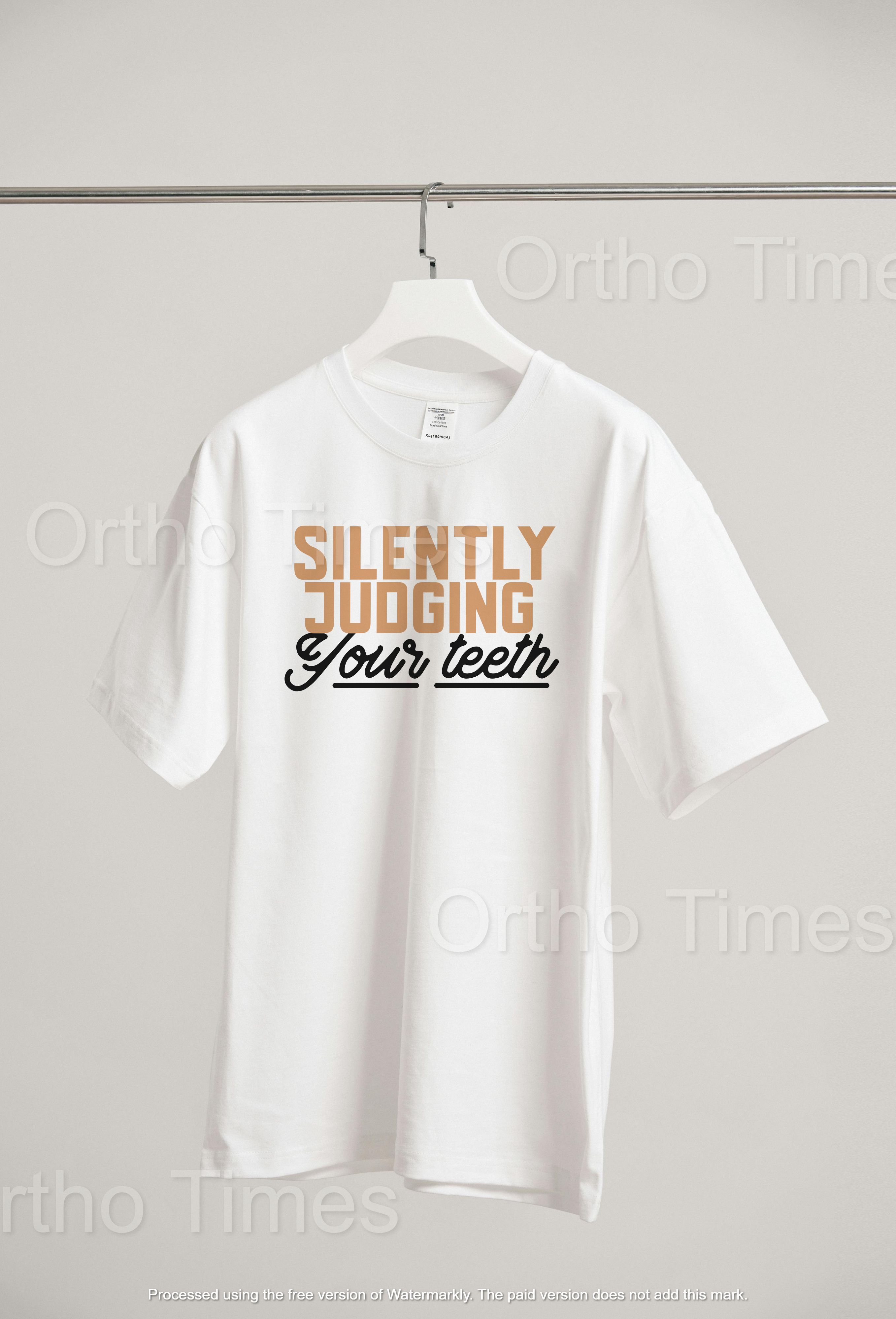 Silently judging your teeth - Ortho Times original printables