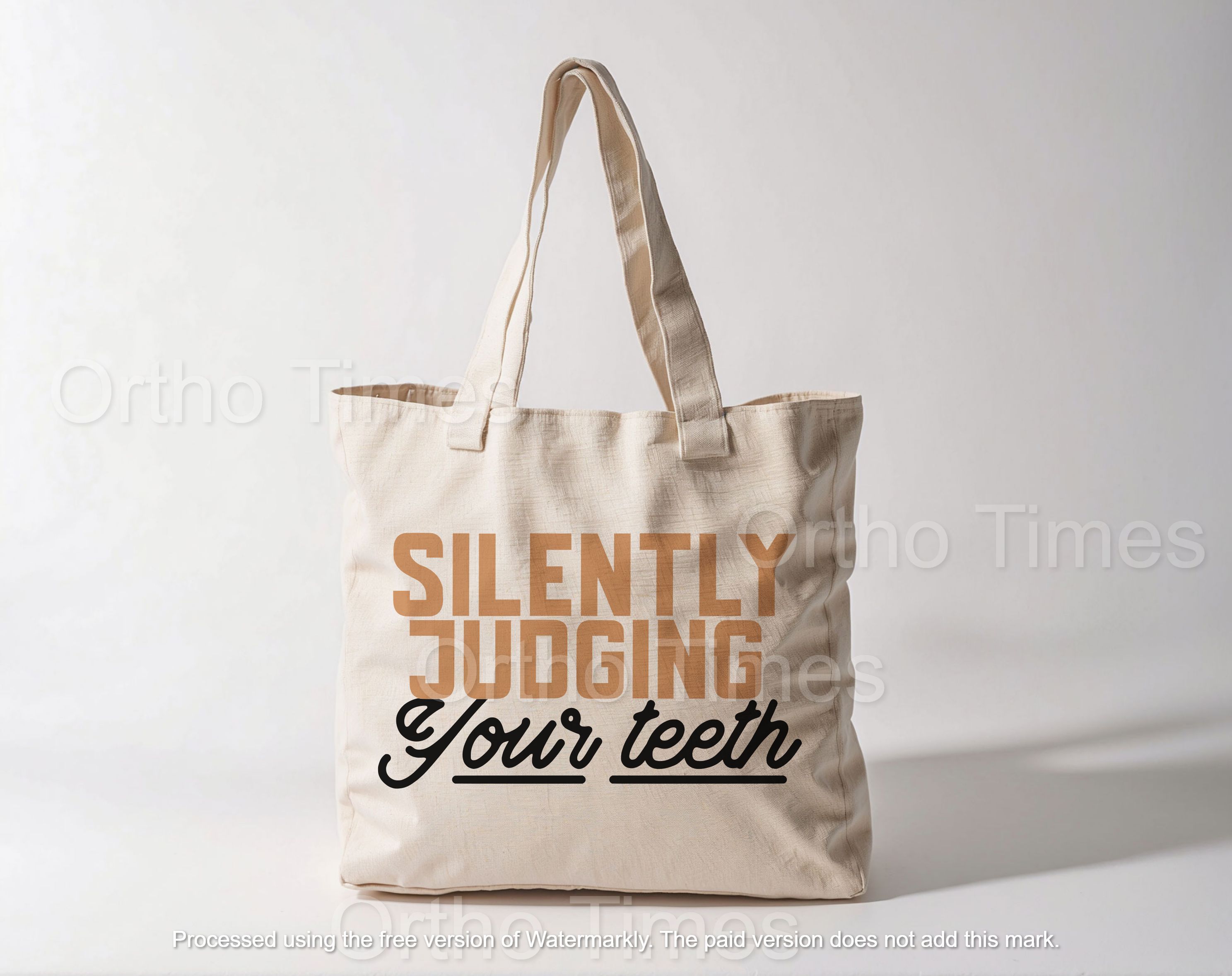 Silently judging your teeth - Ortho Times original printables