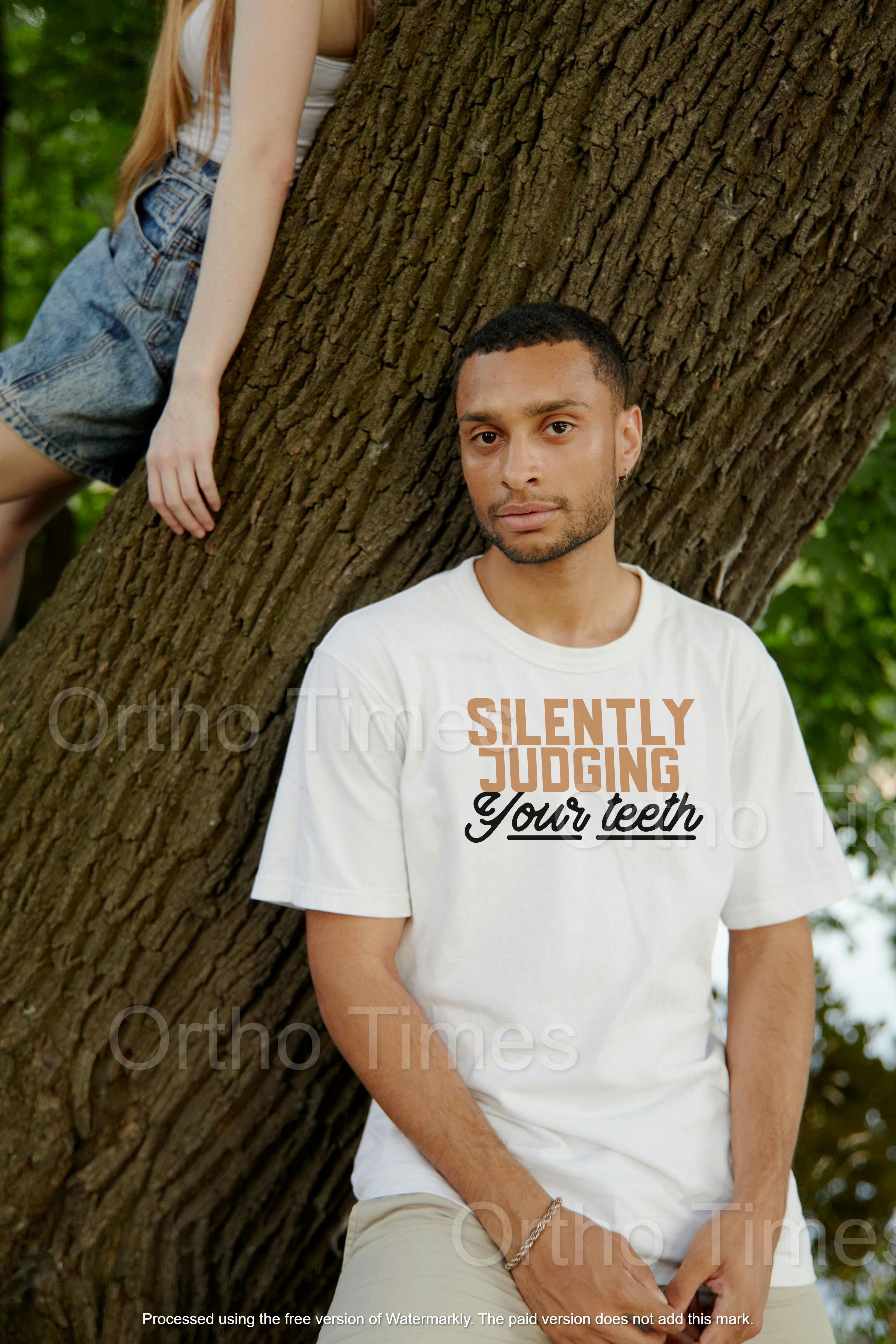 Silently judging your teeth - Ortho Times original printables