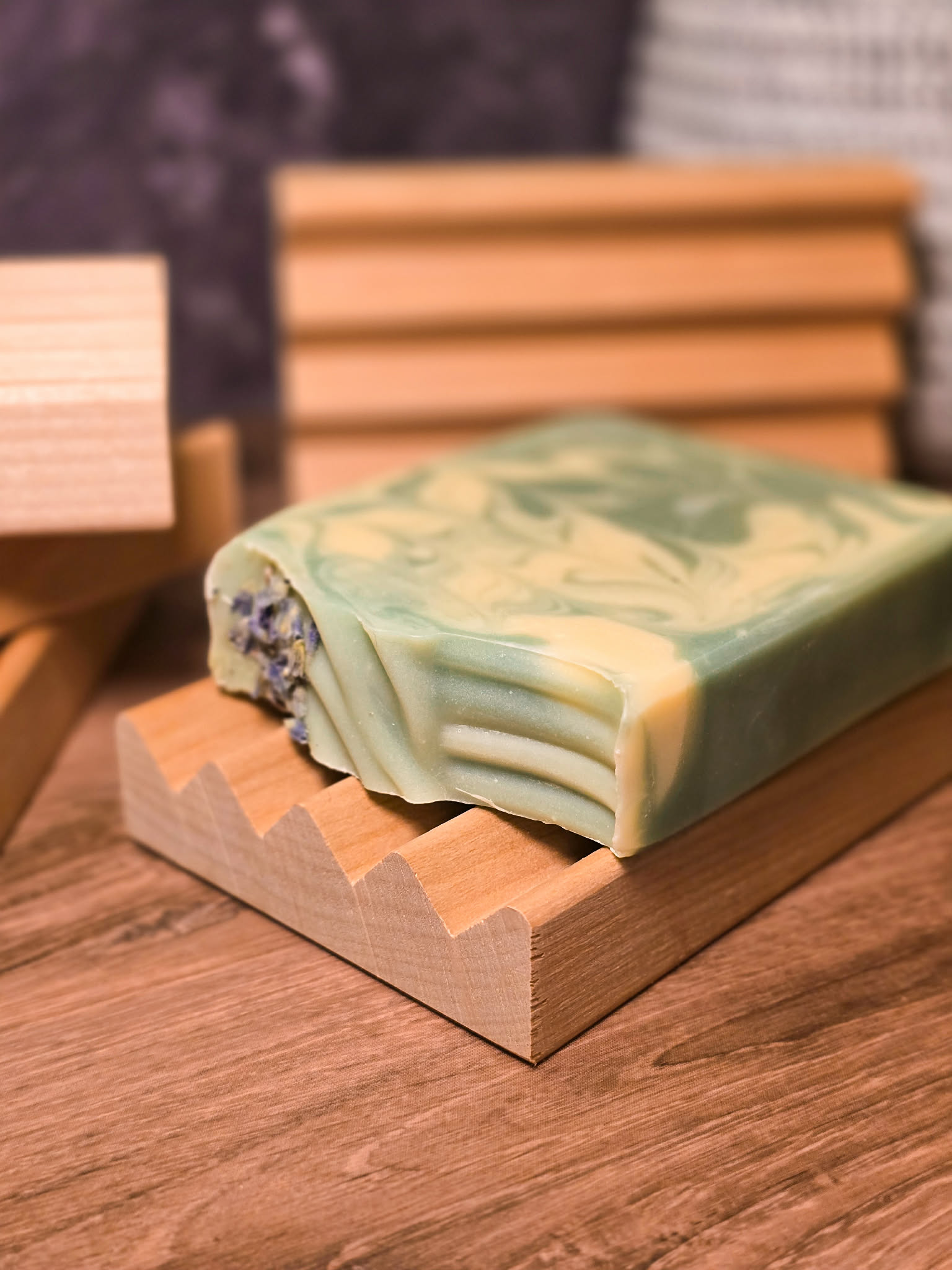 Wood Soap Tray - Natural Red Alder 