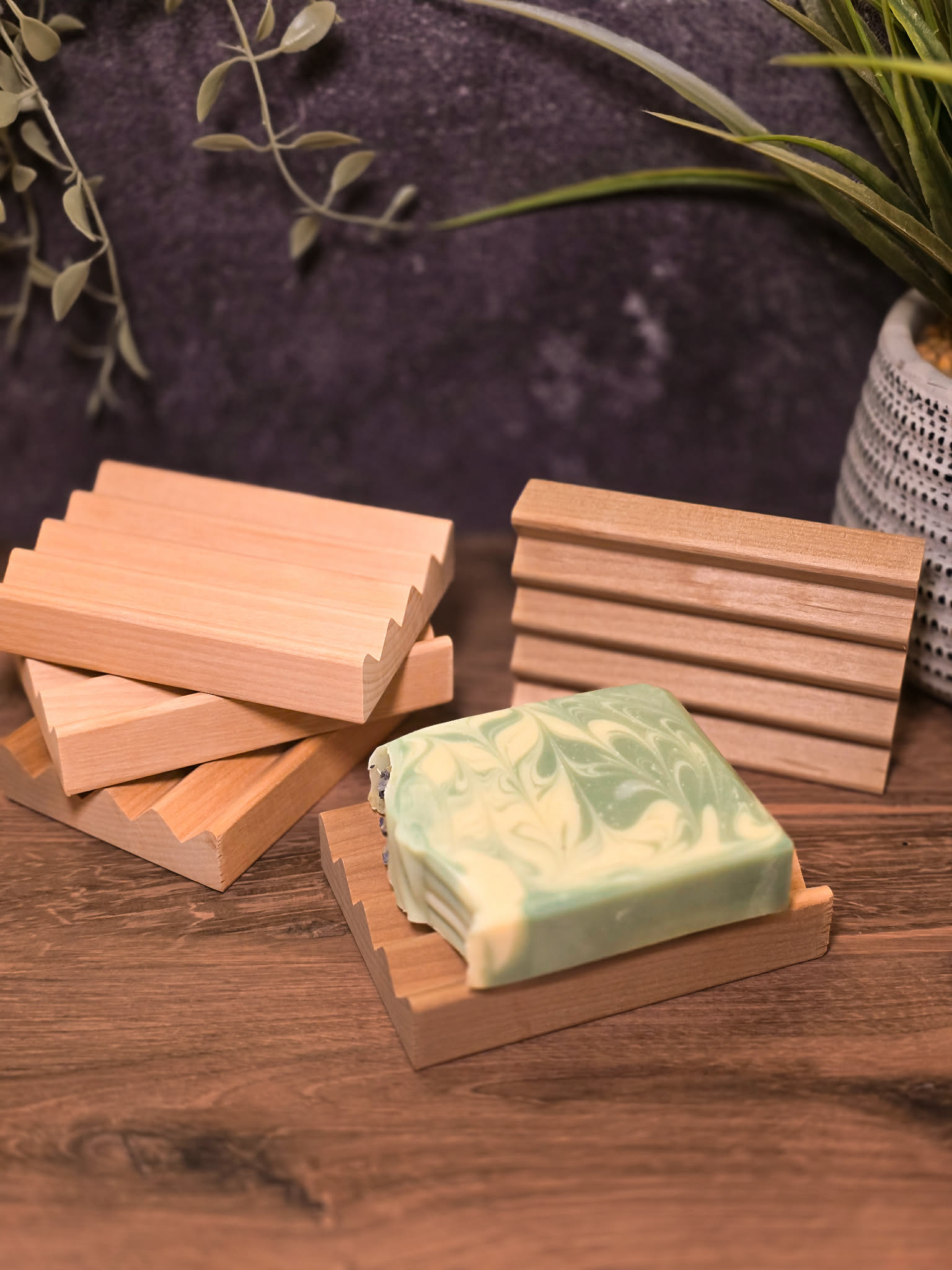 Wood Soap Tray - Natural Red Alder 