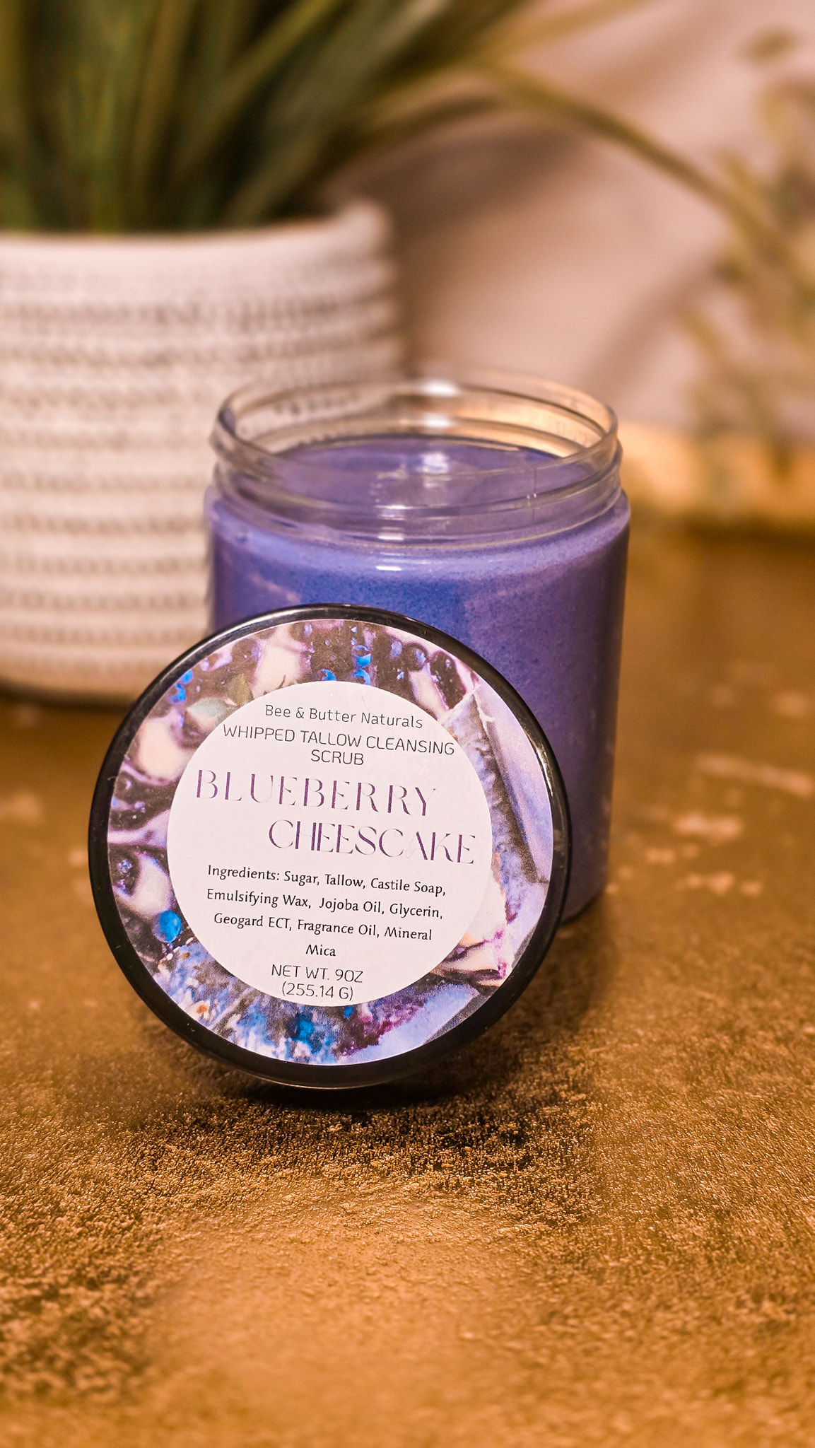 Blueberry Cheesecake Tallow Scrub