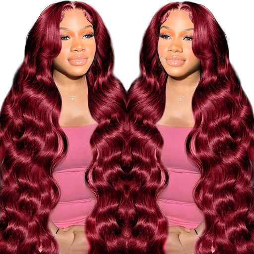 CUSTOM V PART WITH LAYERS Human Hair 13x4 Body Wave Lace Front Wigs Pre Plucked Glueless Red Wig Curly 30 INCH BUST DOWN
