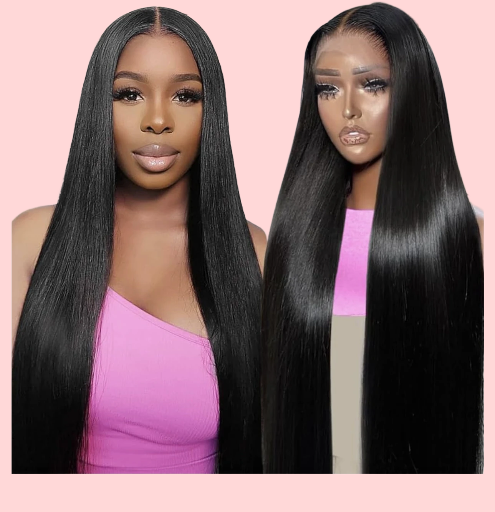 30inch Straight Lace Front Wigs Human Hair 200 Density 13x4 HD Transparent Lace Front Human
