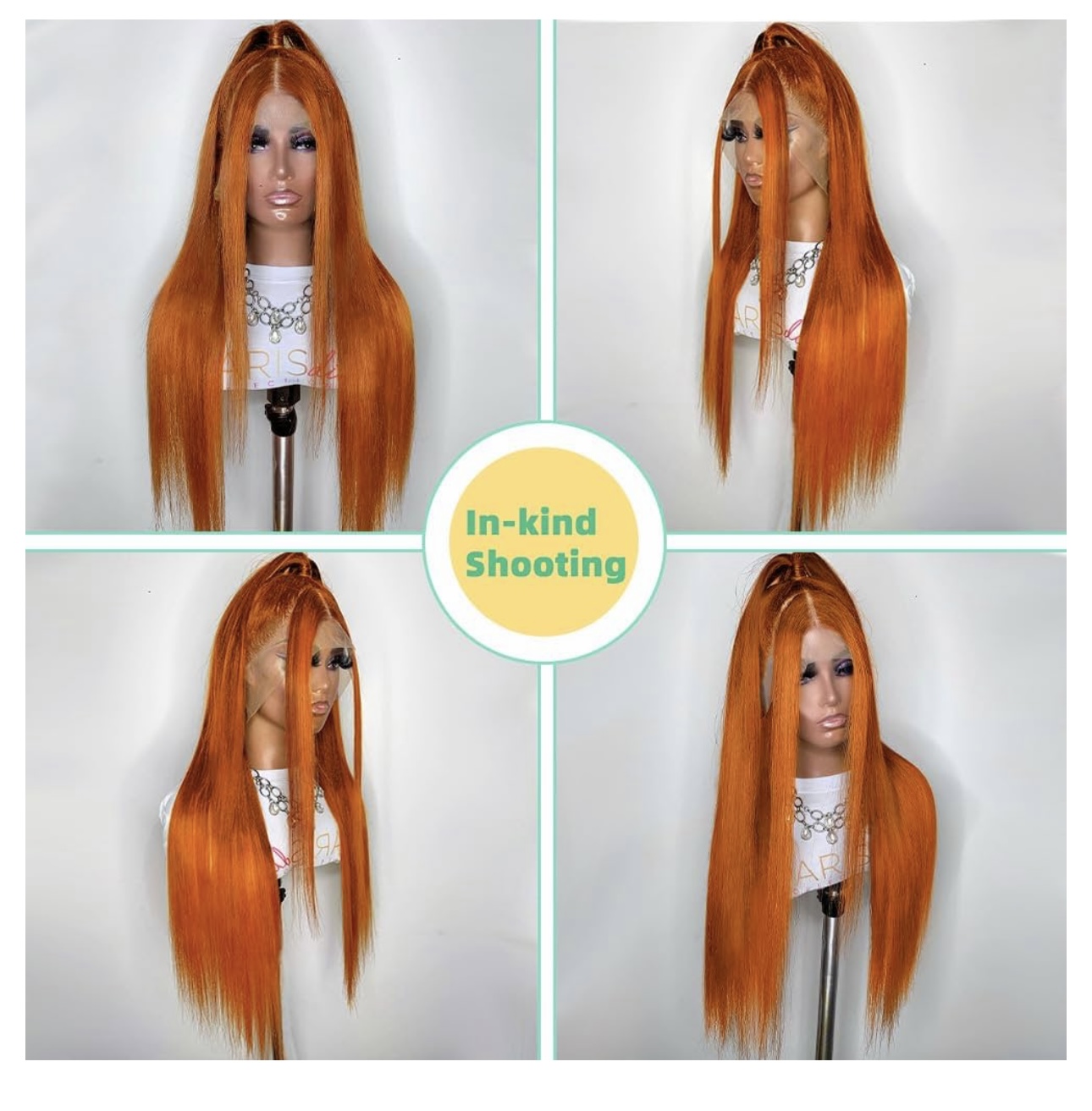 28Inch Ginger Orange Lace Front Wigs Human Hair Colored Straight Lace Front Wig 13x4 Hd Frontal Wigs Human Hair Pre Plucked With Baby Hair 150% Density