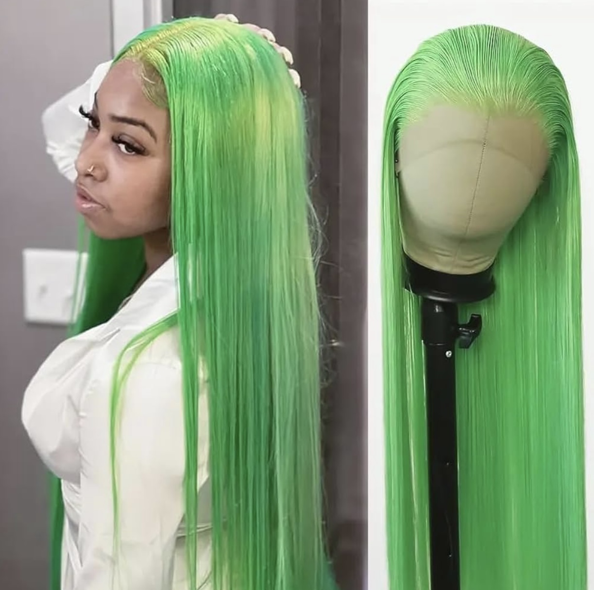 Jade Green Lace Wig