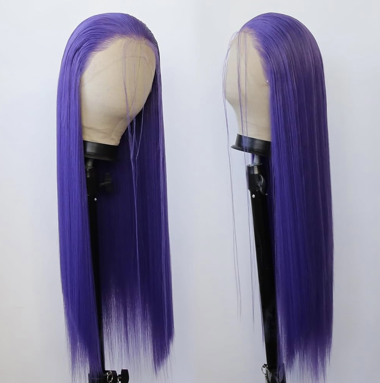 Purple Synthetic Lace Front Wig