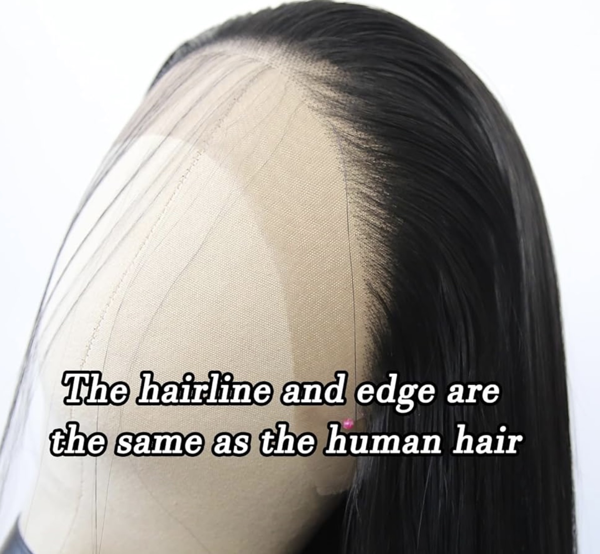 Straight Synthetic Black Lace Front Wig 