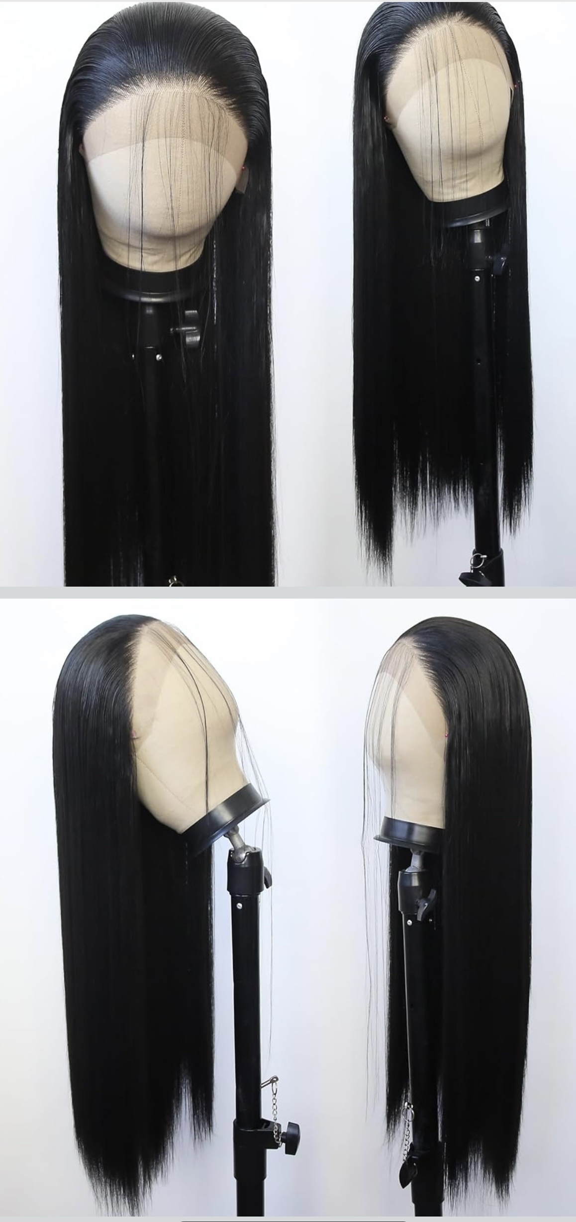 Straight Synthetic Black Lace Front Wig 