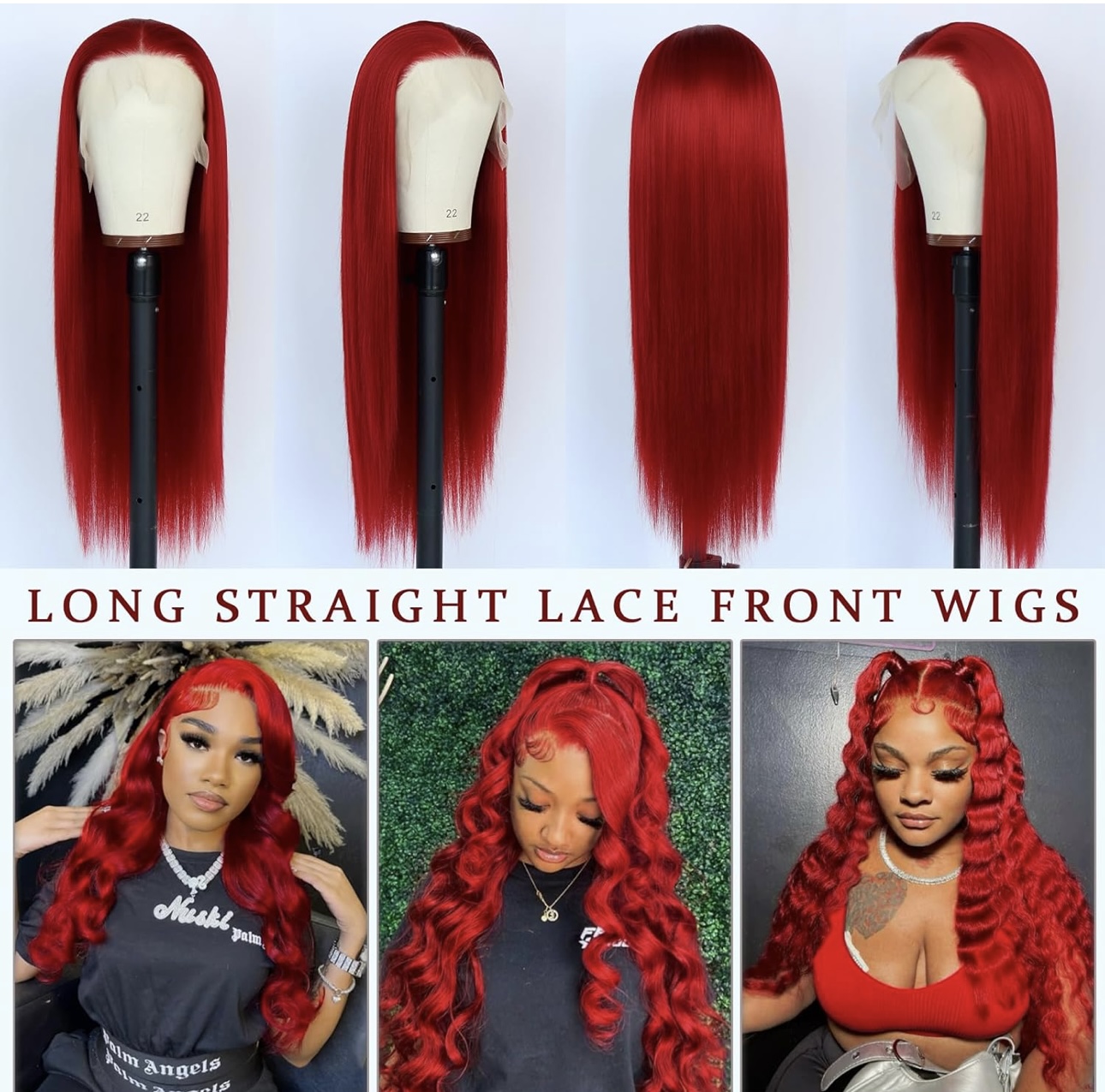 Long Straight Red Wig 30 inch BUST DOWN!!!