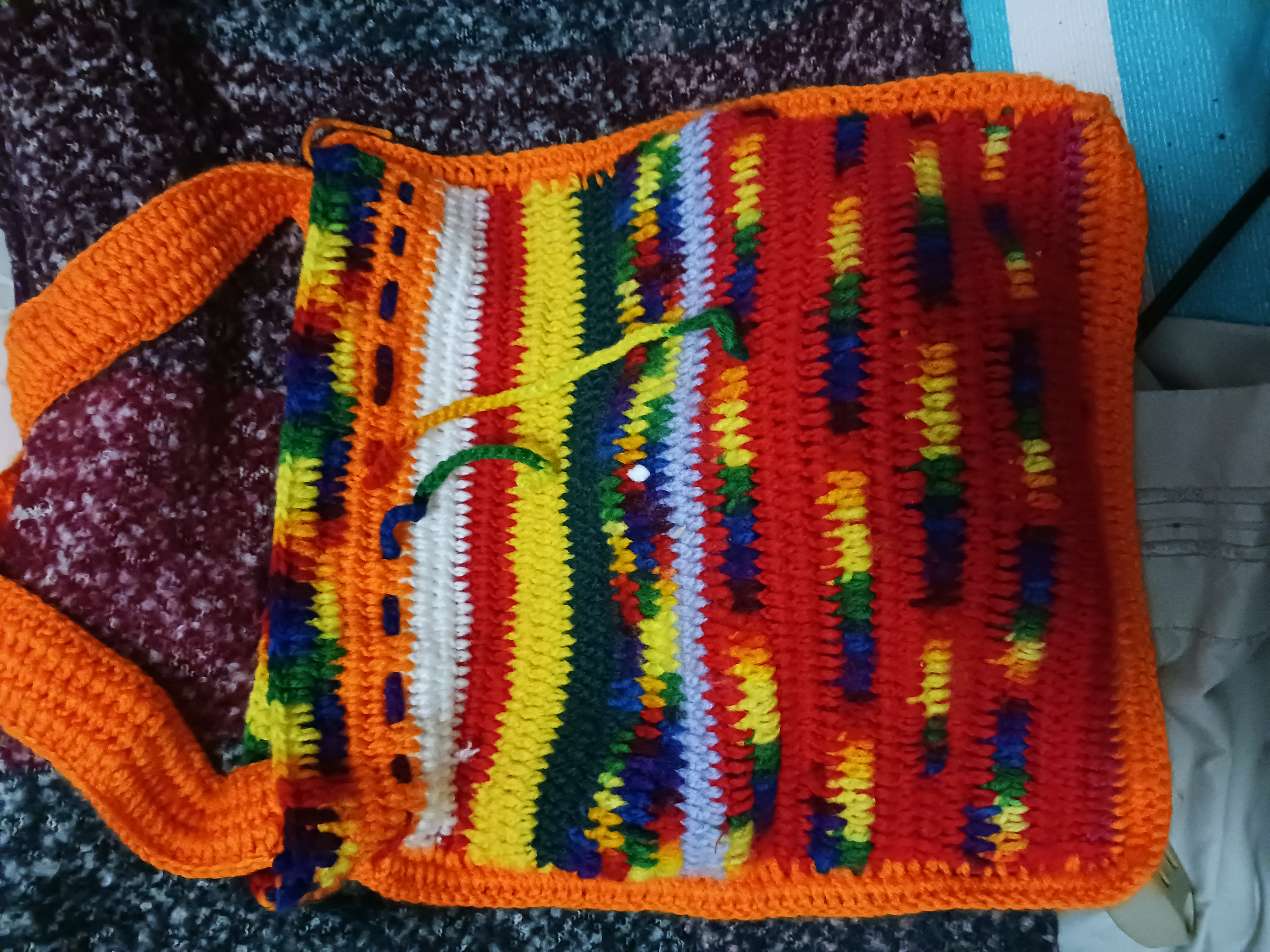 Handmade Colorful Knitted Bag