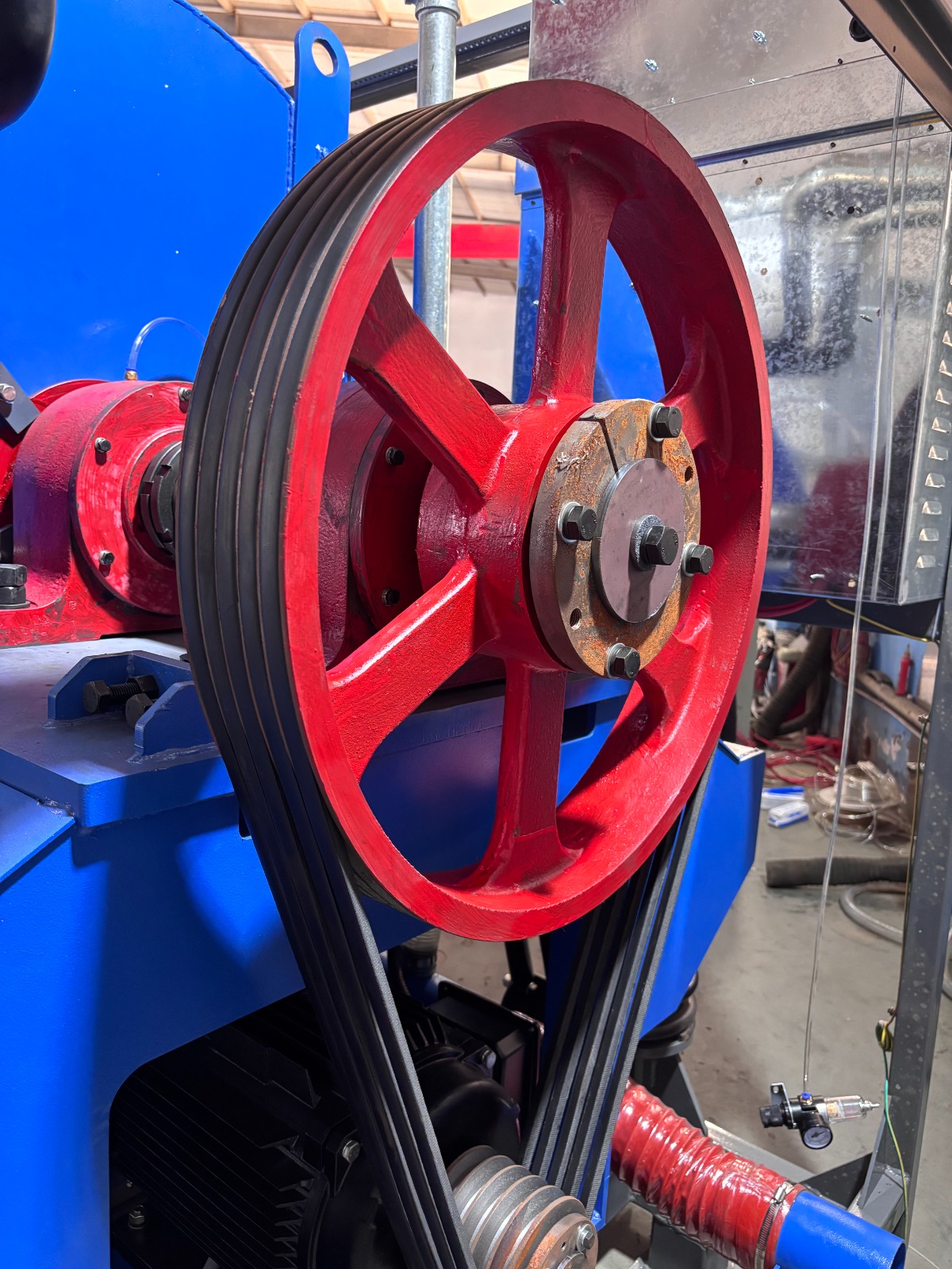 Industrial Belt-Driven Pulley