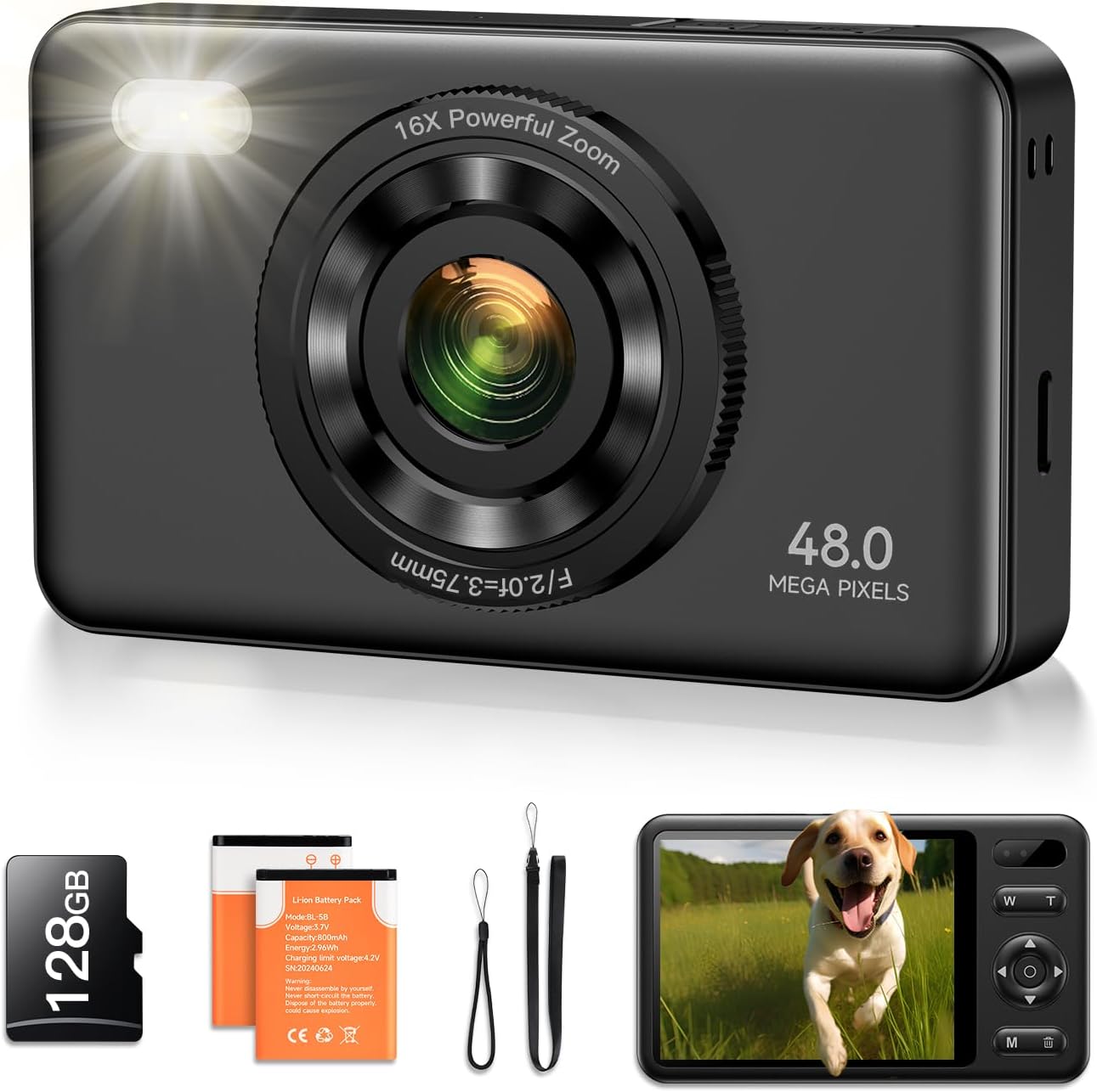 Vaktare Gud Digital Camera (Black)
