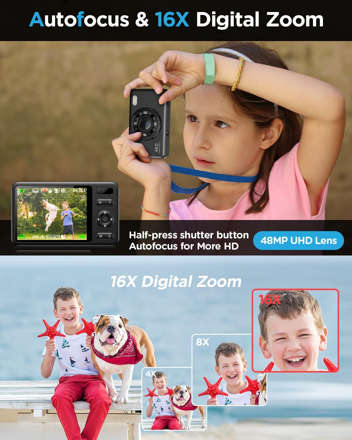 Vaktare Gud Digital Camera (Black)