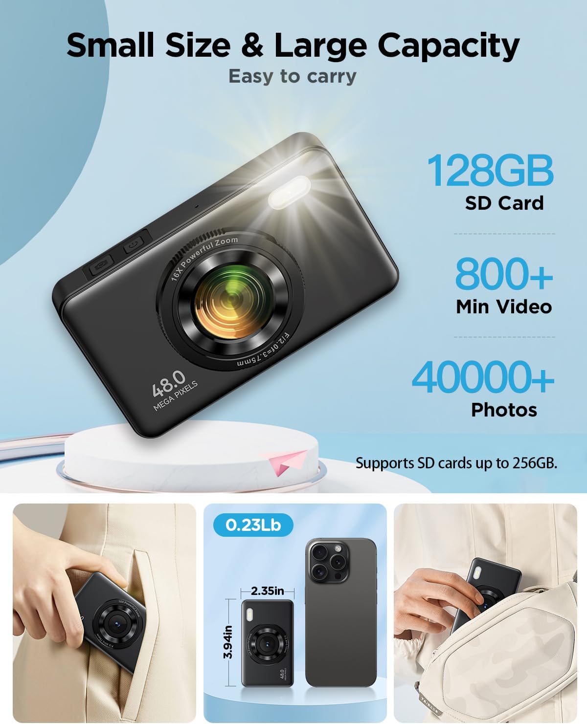 Vaktare Gud Digital Camera (Black)