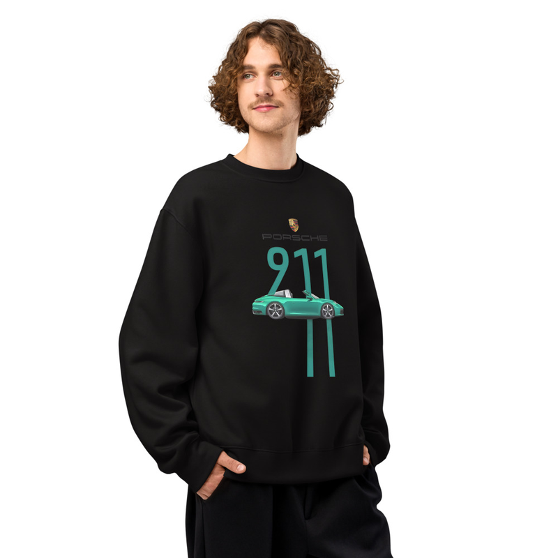 "PORSCHE DESIGN" Oversized heavyweight sweatshirt