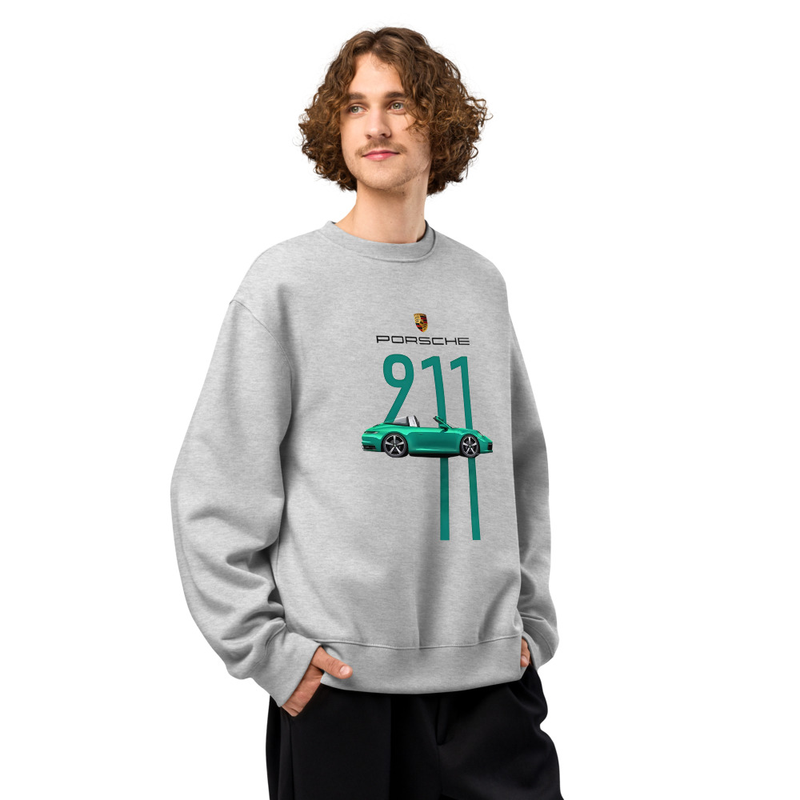 "PORSCHE DESIGN" Oversized heavyweight sweatshirt