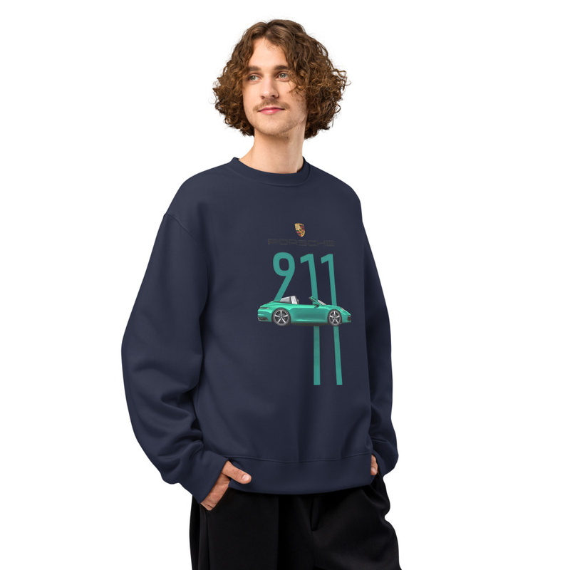 "PORSCHE DESIGN" Oversized heavyweight sweatshirt