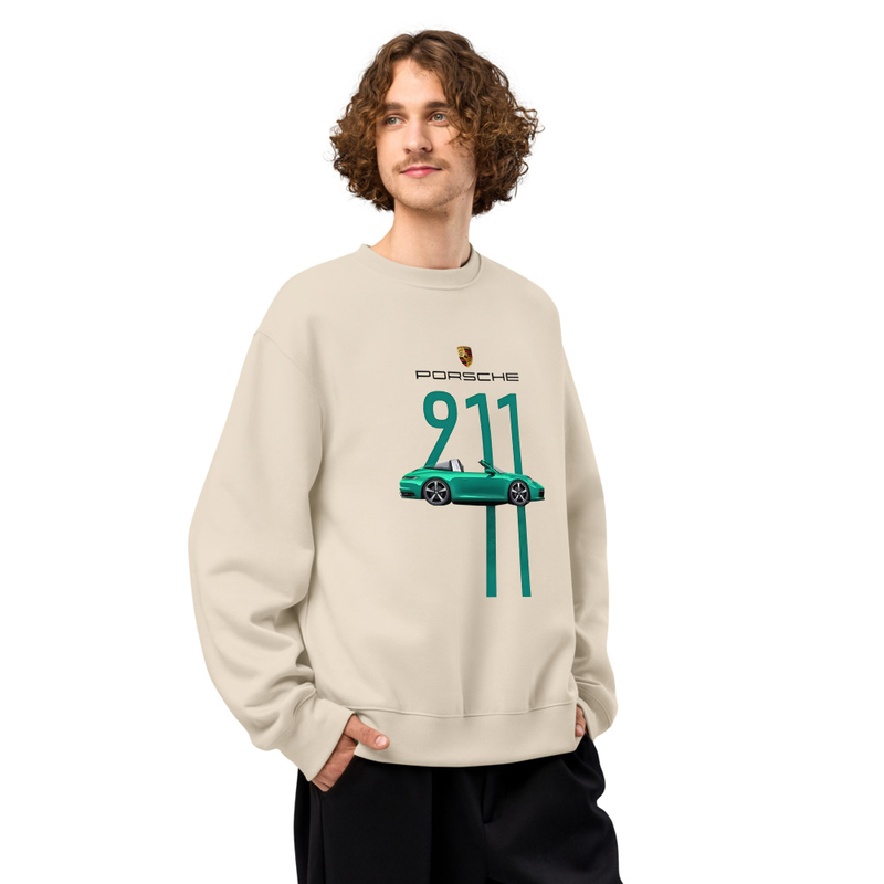 "PORSCHE DESIGN" Oversized heavyweight sweatshirt