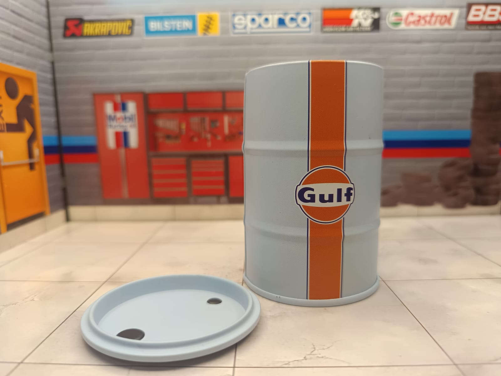 Baril Huile miniature "GULF"