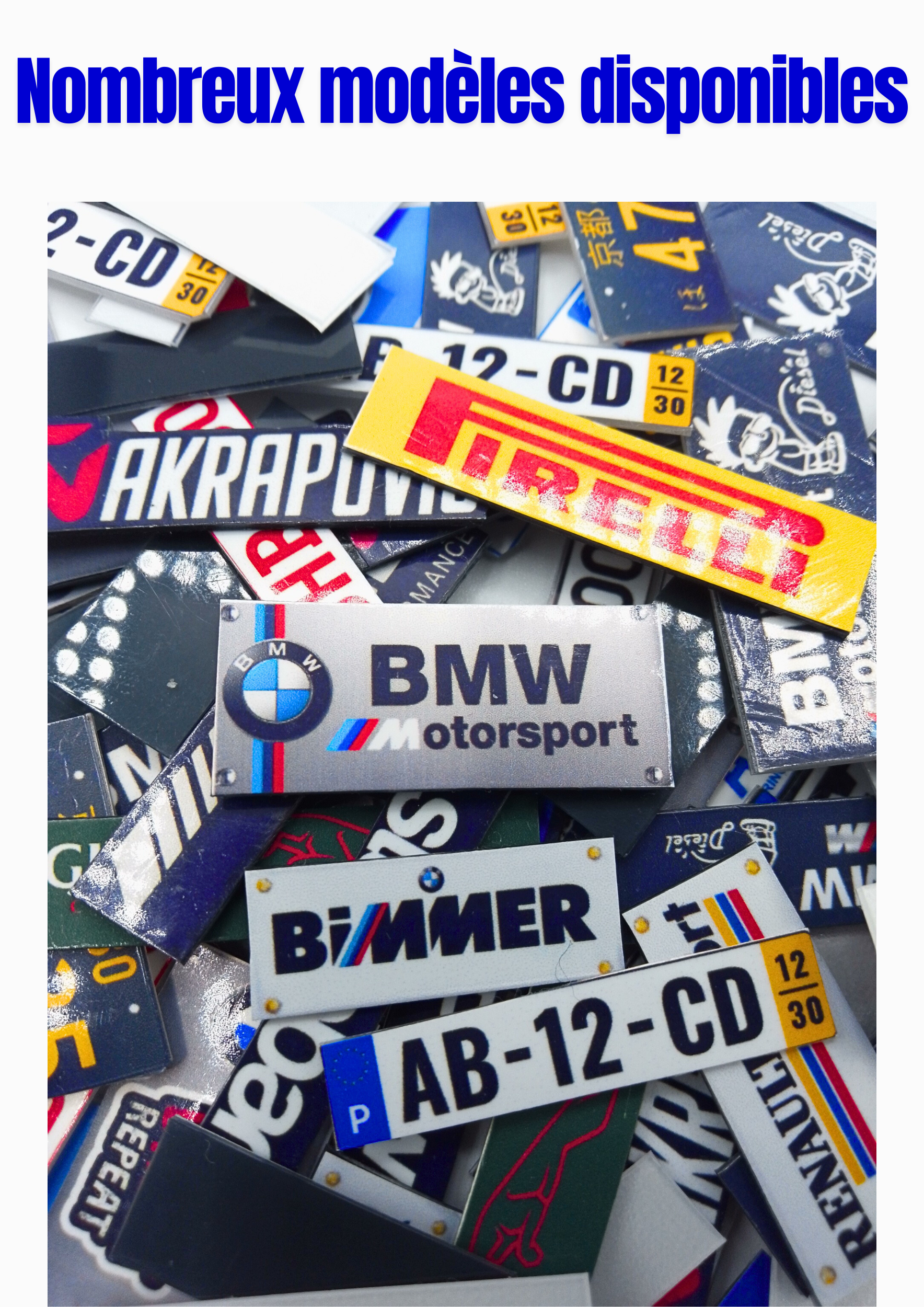 6X Plaques Immatriculation "GULF"