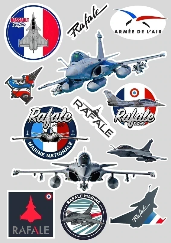 13 Stickers" AVION RAFALE DASSAULT"