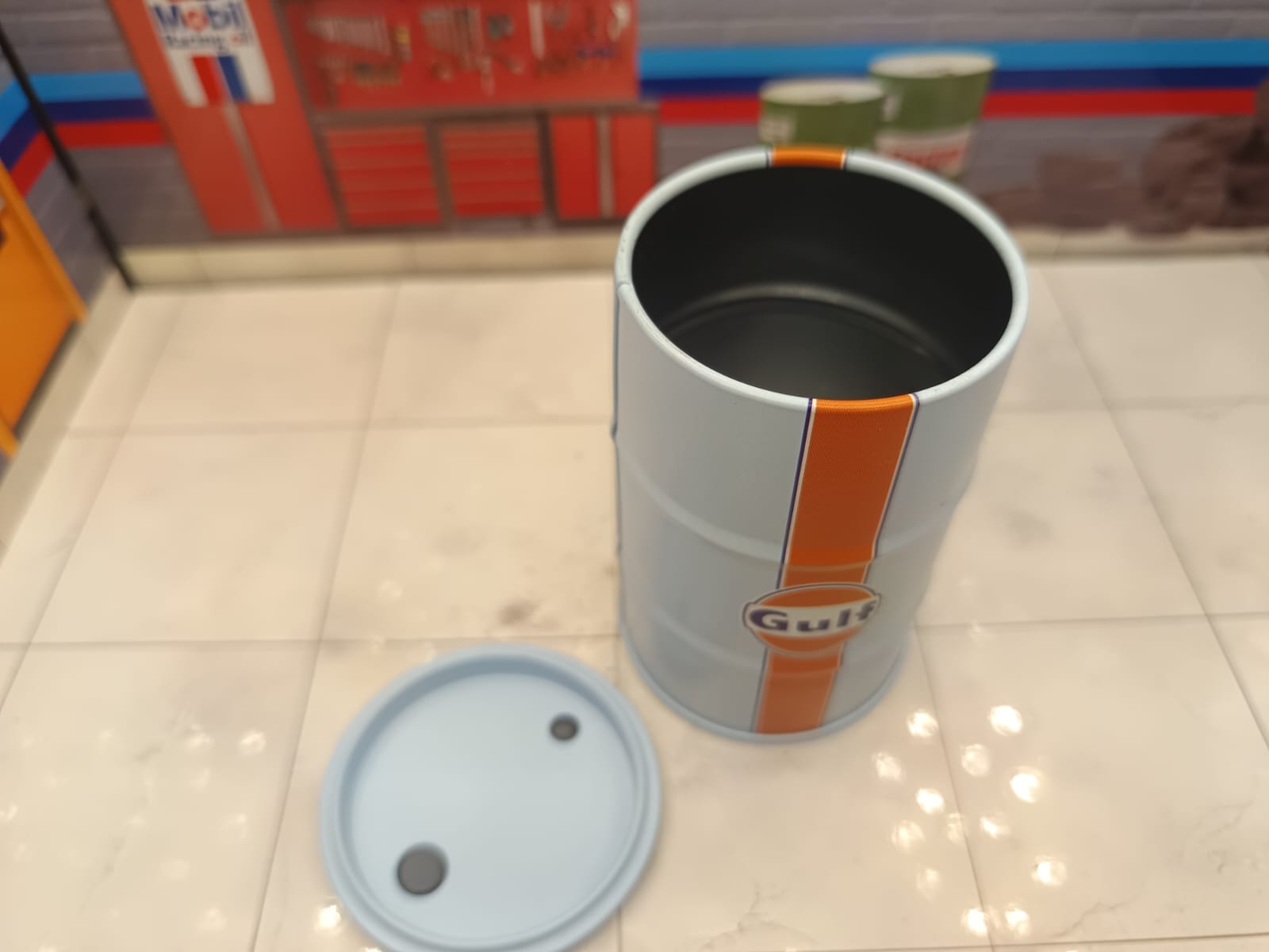 Baril Huile miniature "GULF"