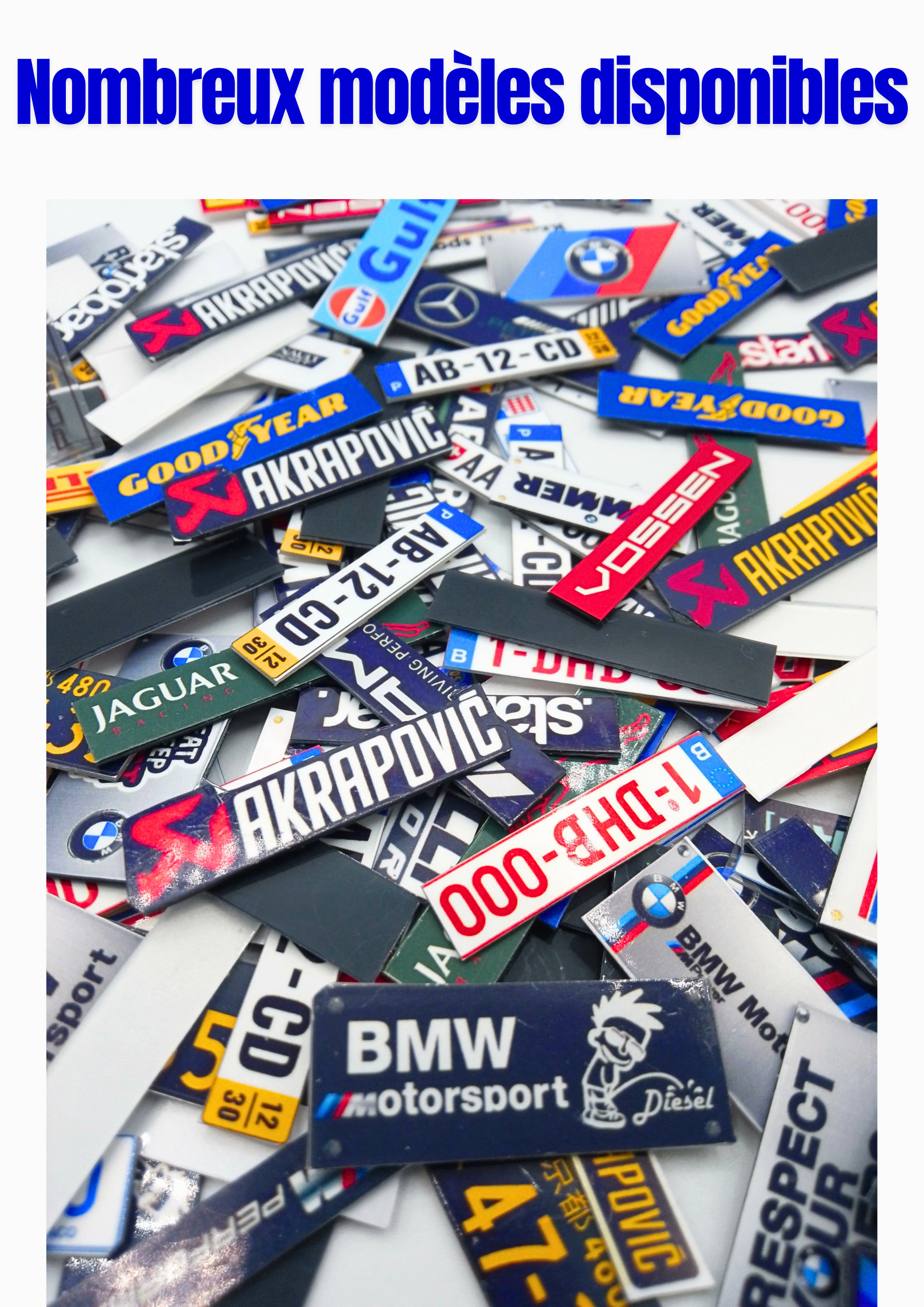 6X Plaques Immatriculation "GULF"