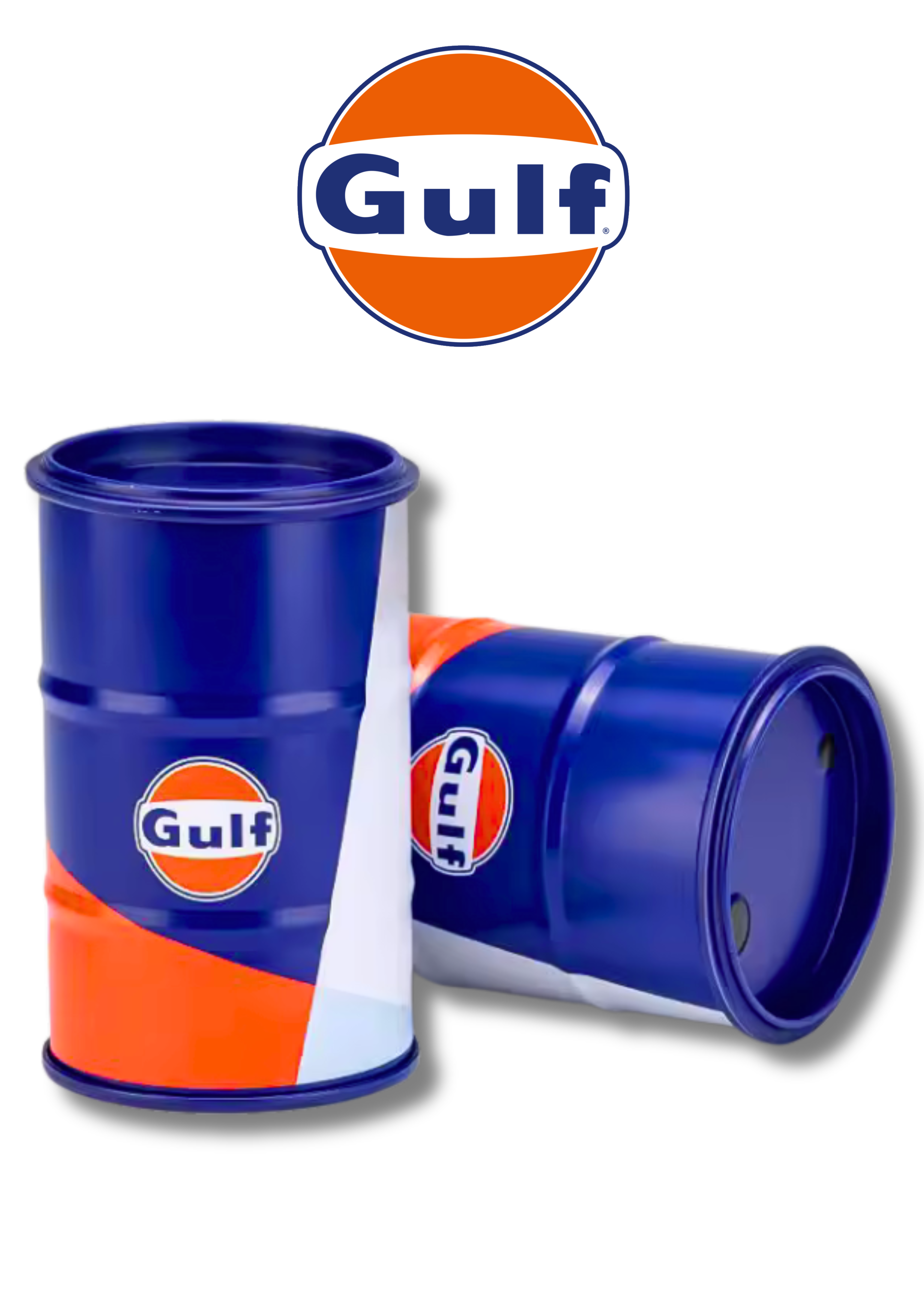 Bidon Huile Métal "GULF" 8,3cm x 5,5cm