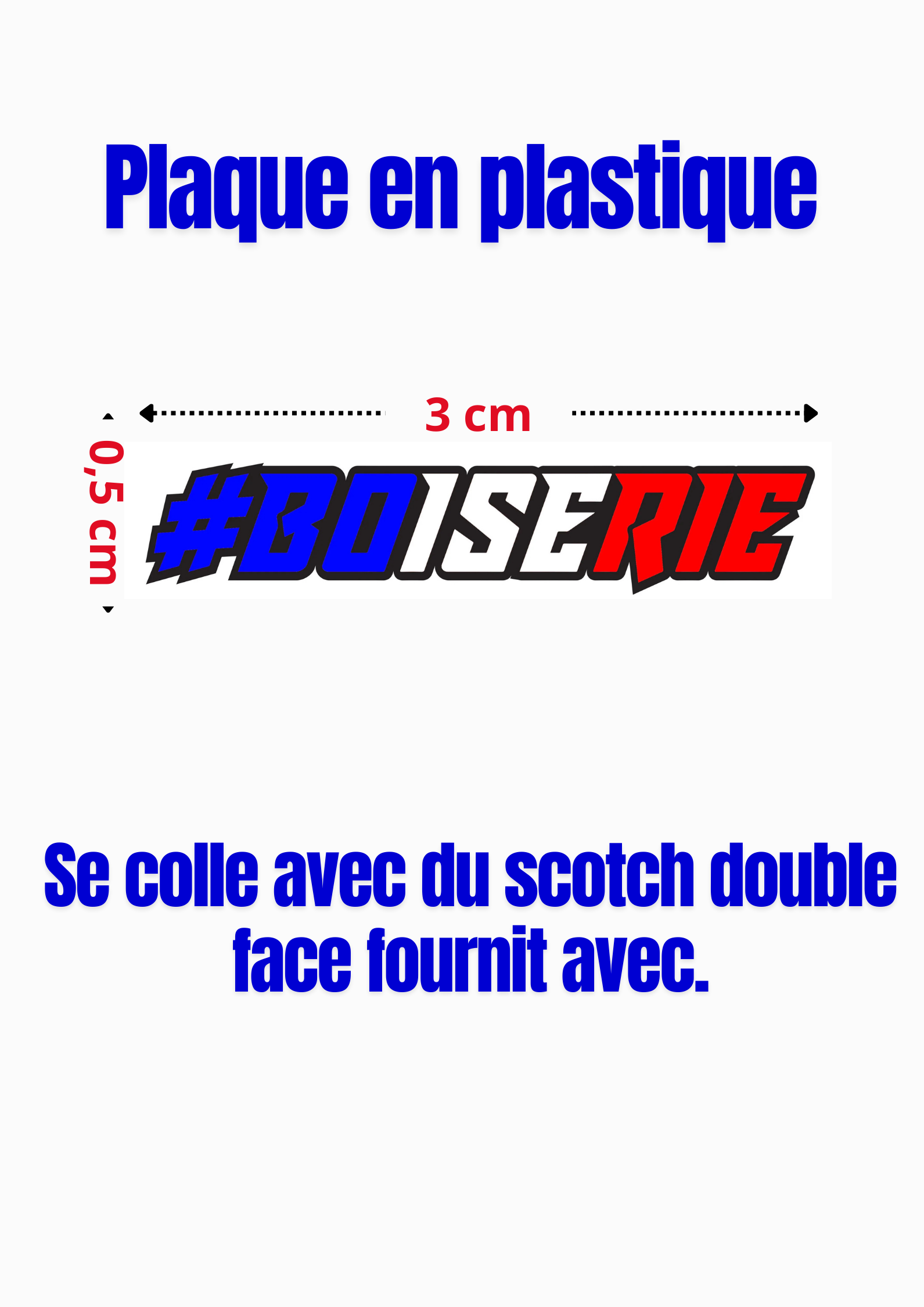 6 Plaques Immatriculation Déco "LA BOISERIE"