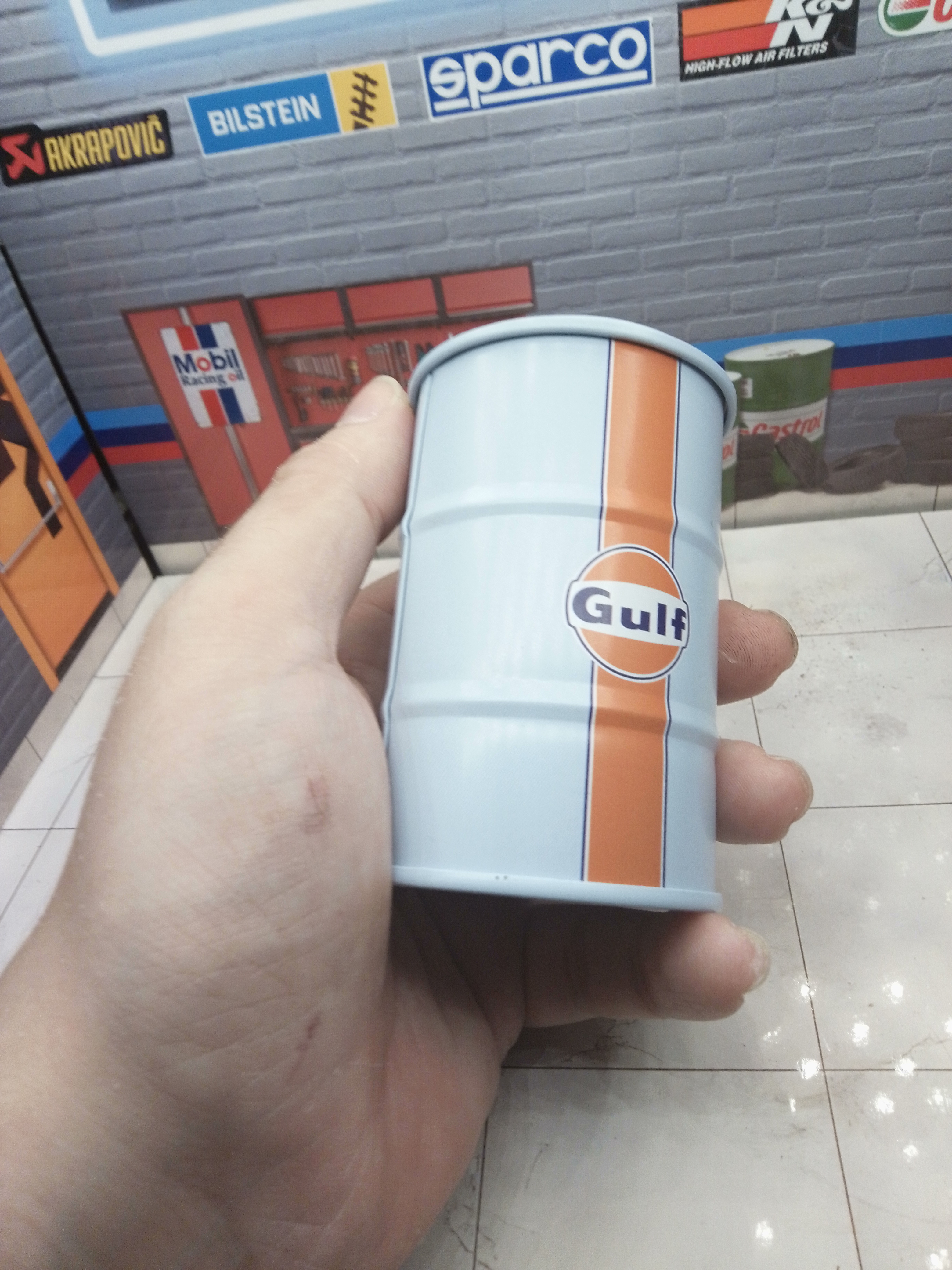 Baril Huile miniature "GULF"
