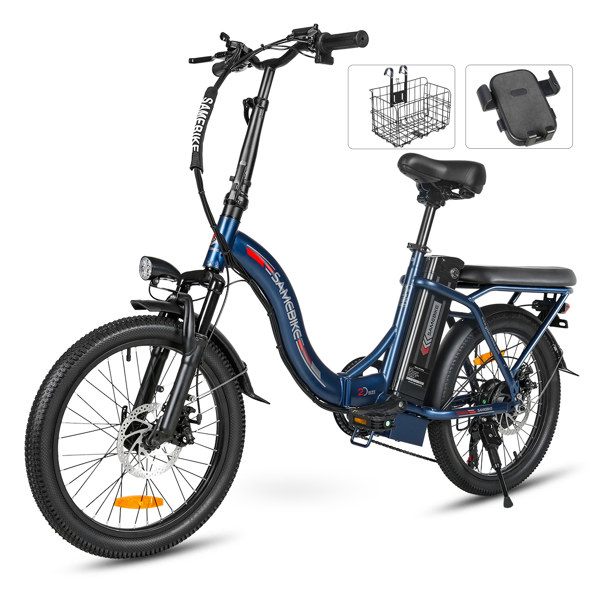 SAMEBIKE CY20-FT 20" 350W Motor 36V 12Ah Battery Portable Commuter Electric Bike