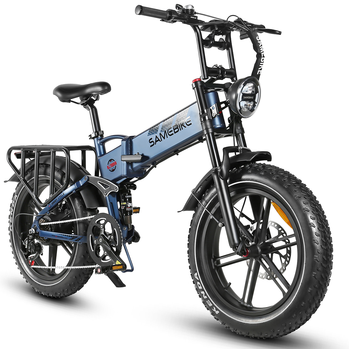 Samebike RS-A02: 1200W Off-Road Powerhouse - 45 km/h Folding E-Bike