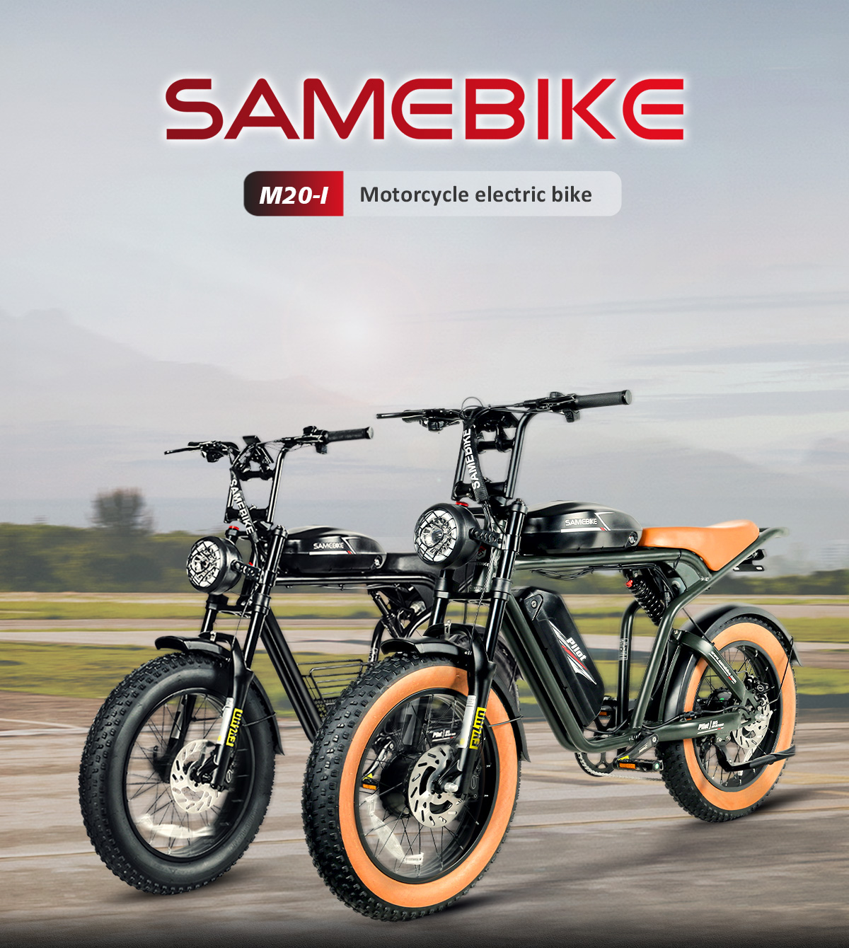 Samebike M20: 1000W Motorcycle Power - 50 km/h E-Bike Beast