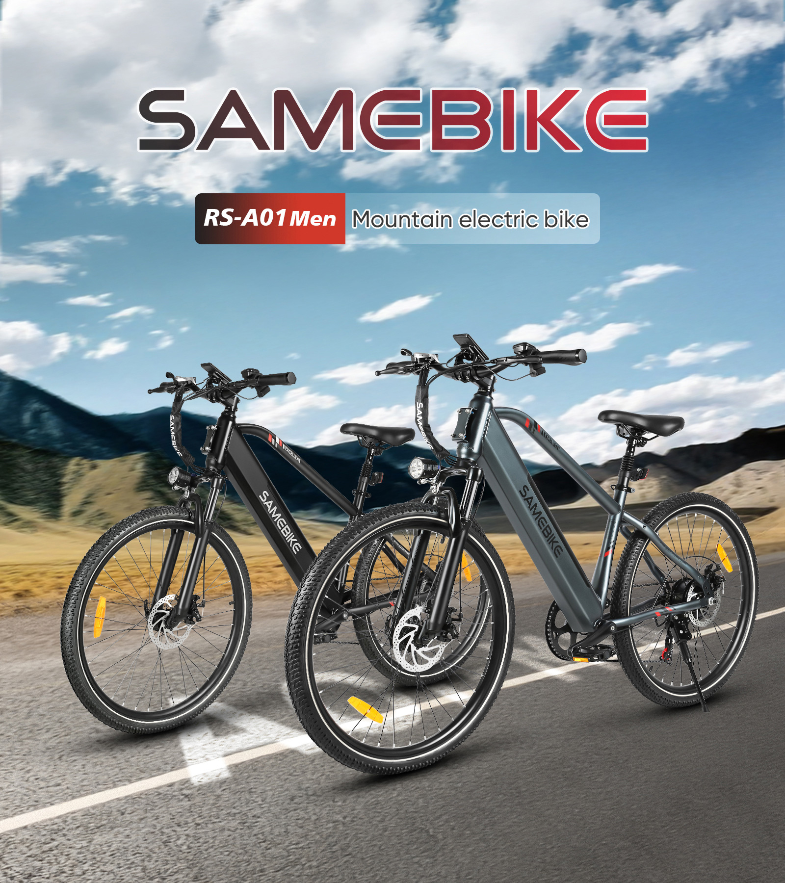 Samebike RS-A01Men: 500W Mountain Might - 35 km/h E-Bike