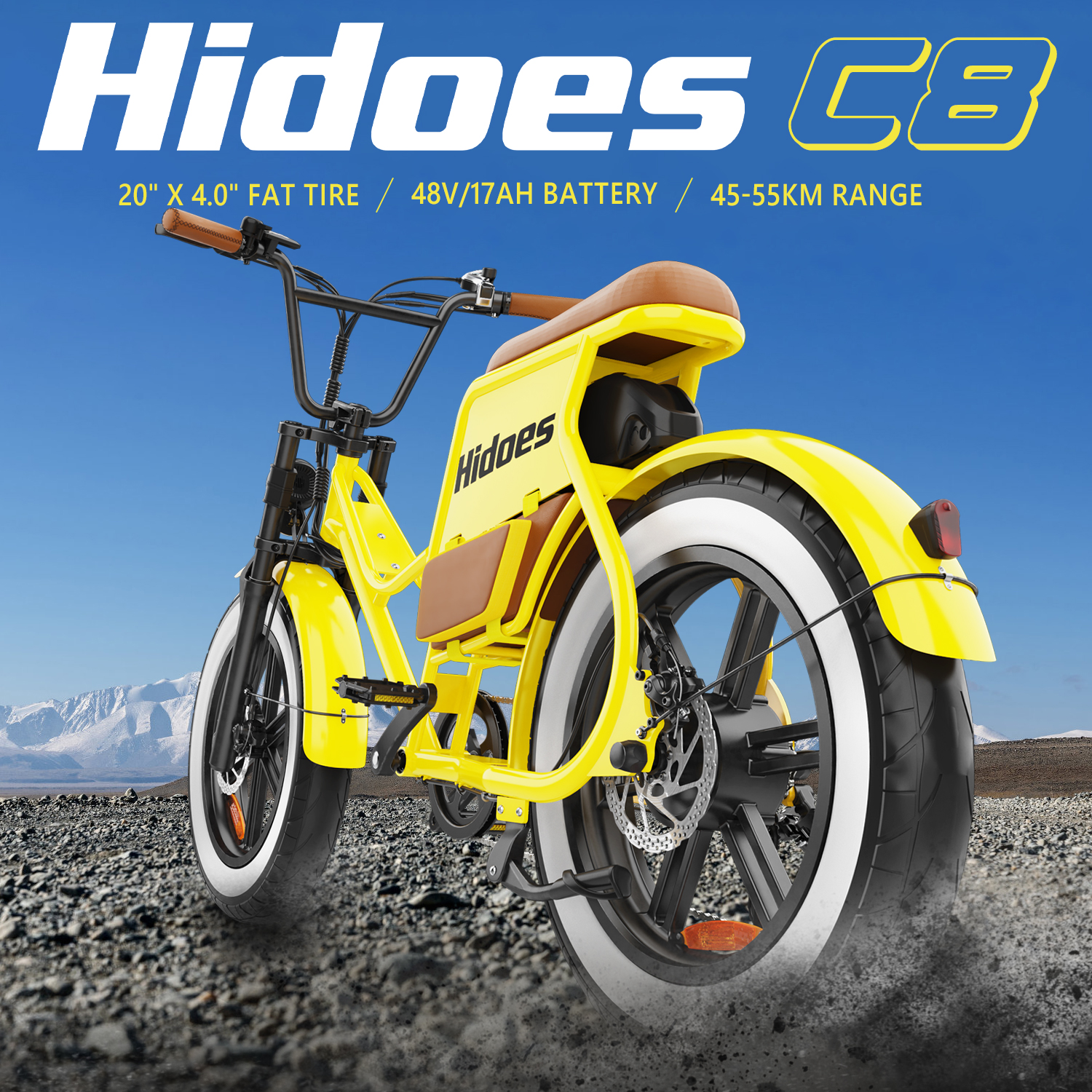 Hidoes C8 Electric Bike - Ride in Style and Comfort!