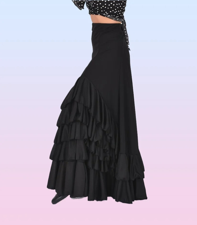 Falda Flamenca Negra